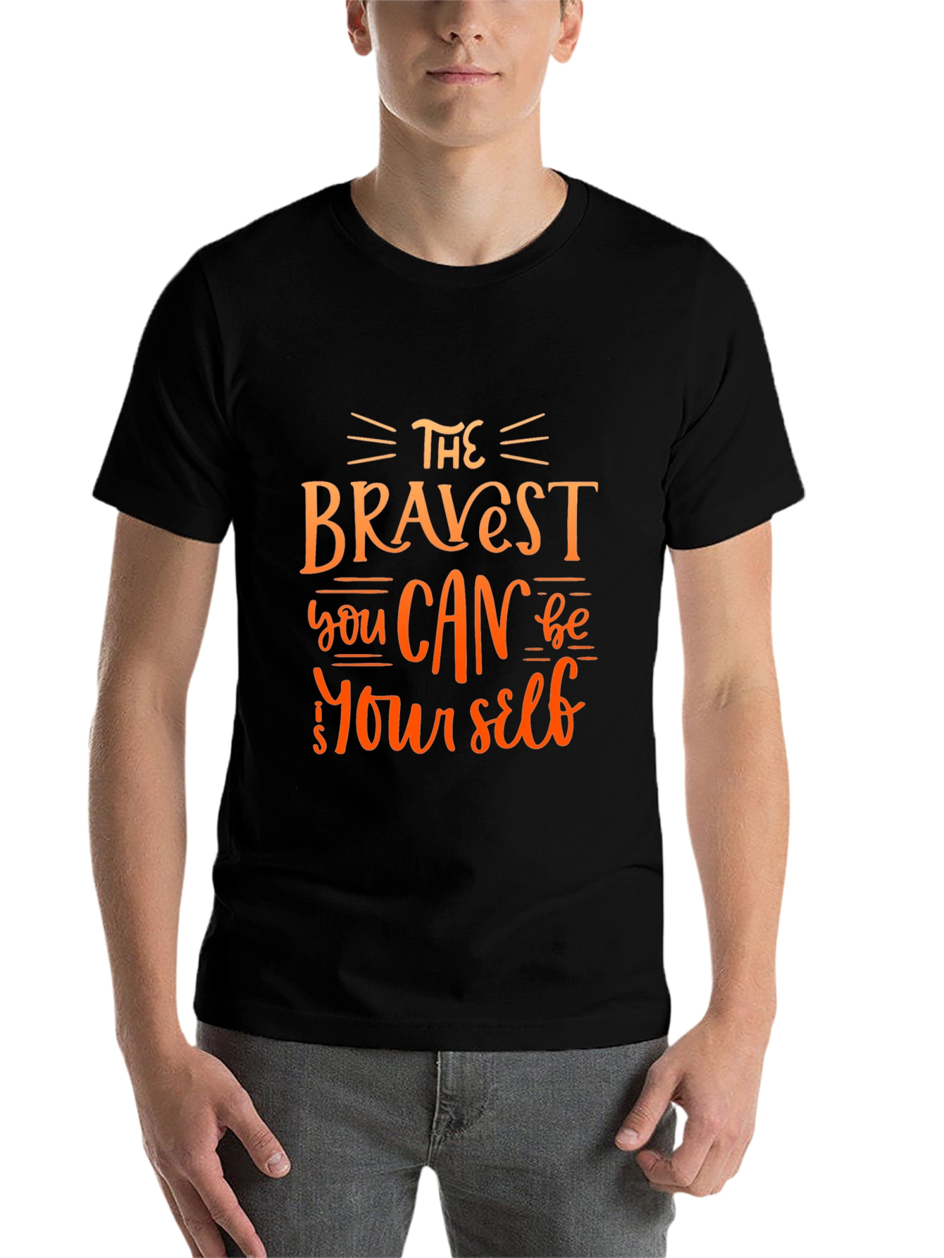 Black The Bravest You Can Be T-Shirt view 7