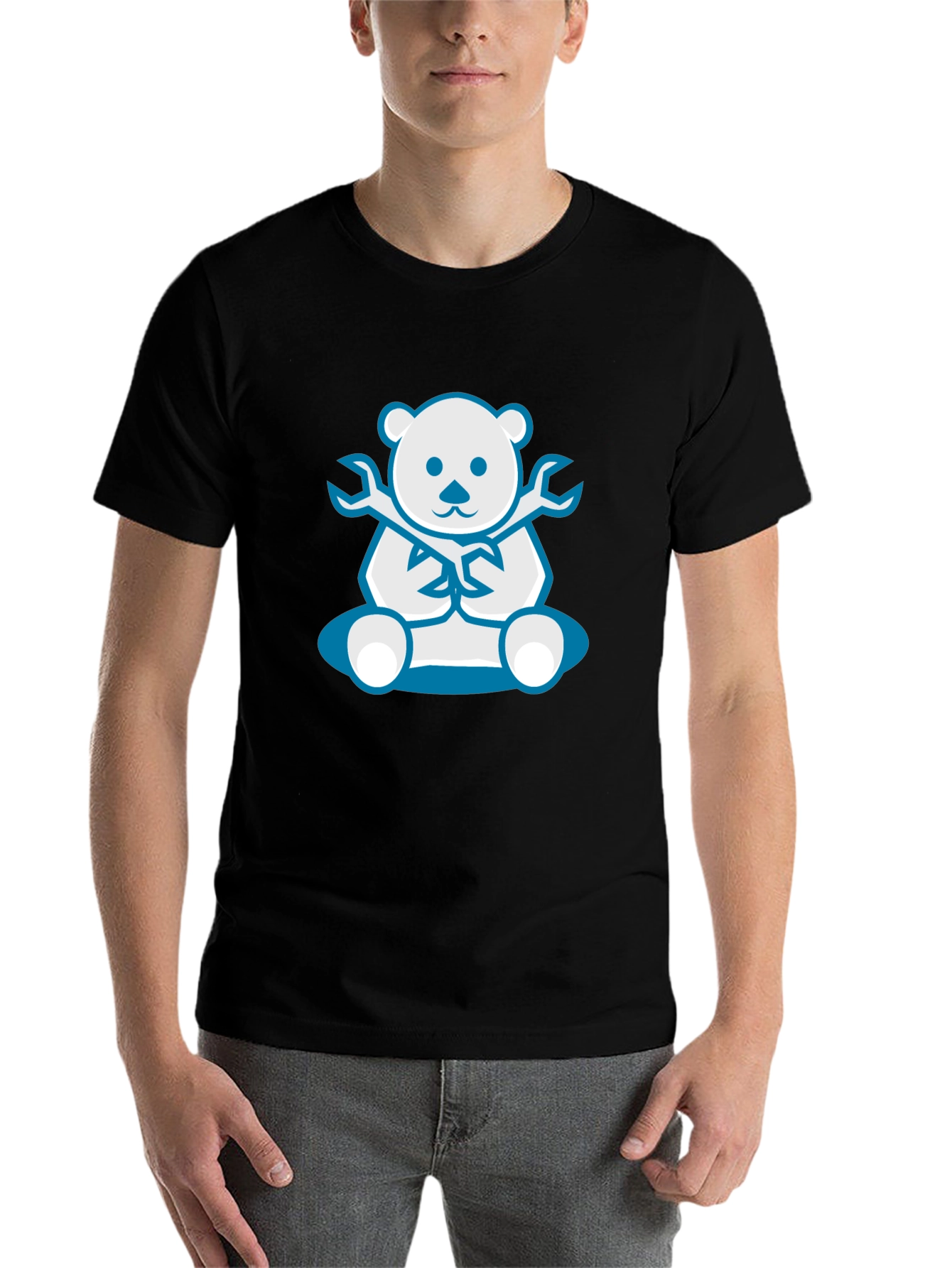 Black Bear Mechanic Graphic T-Shirt view 7