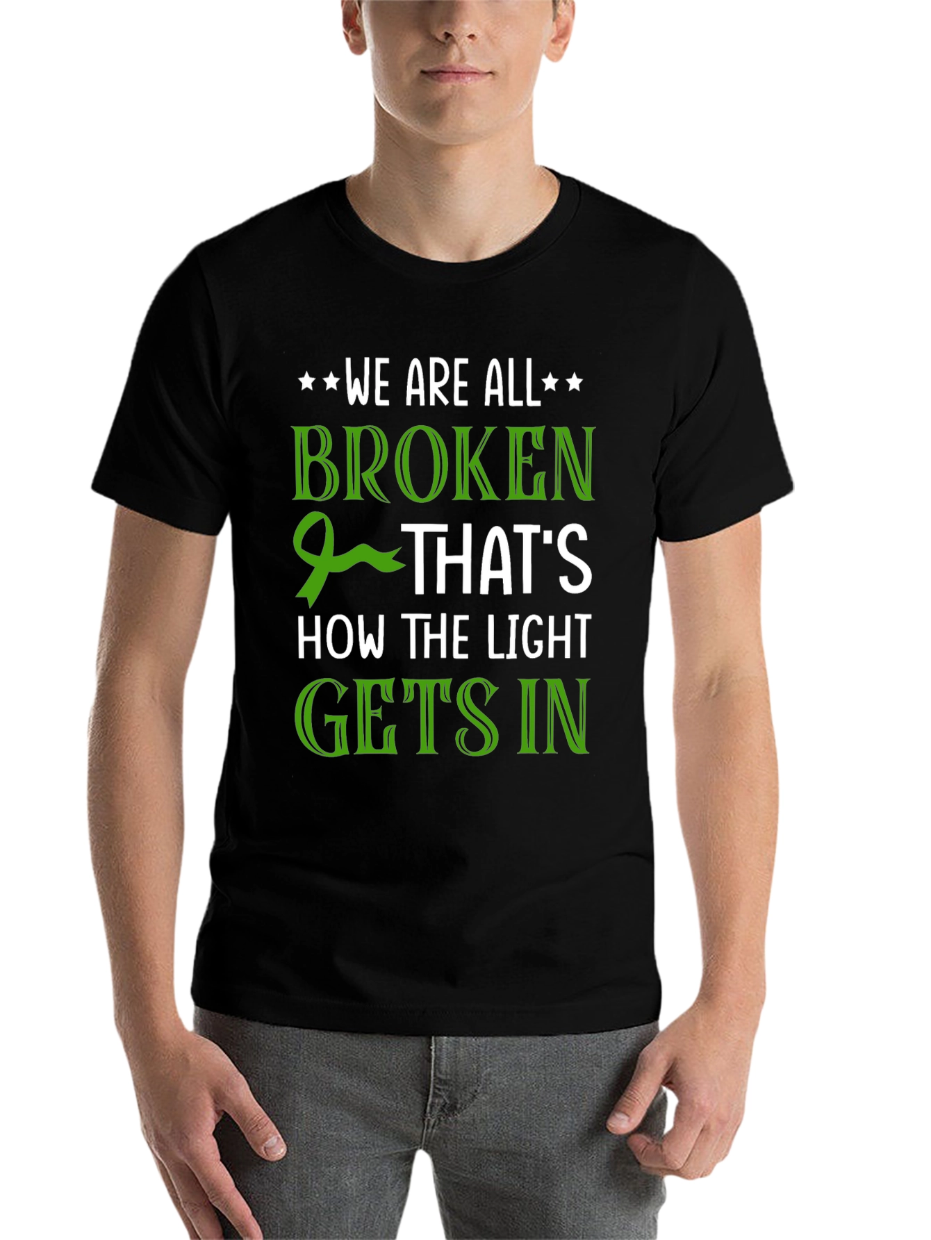 Black Broken: How the Light Gets In T-Shirt view 7