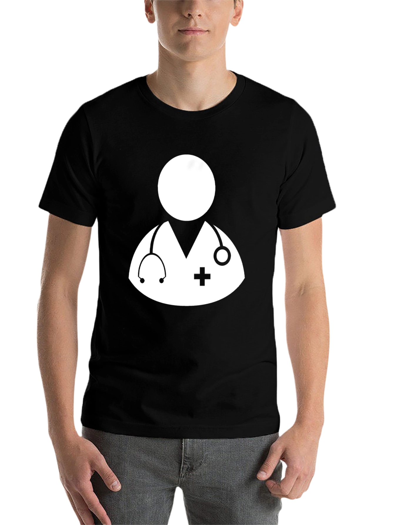 Black Doctor Graphic Tee - Comfortable Cotton Blend T-Shirt view 7