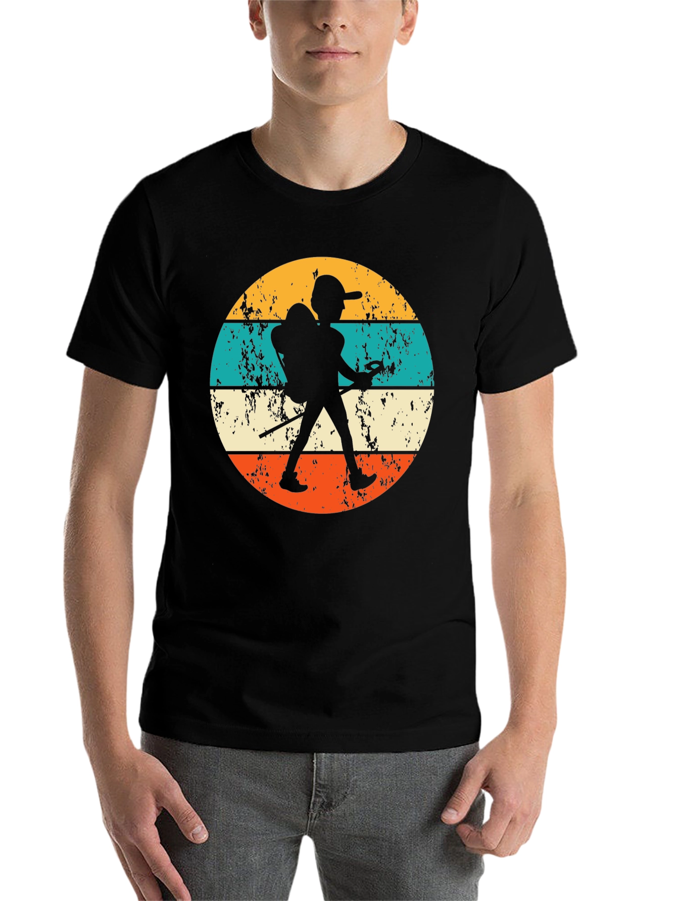 Black Vintage Hiker Graphic Tee - Adventure Time! view 7