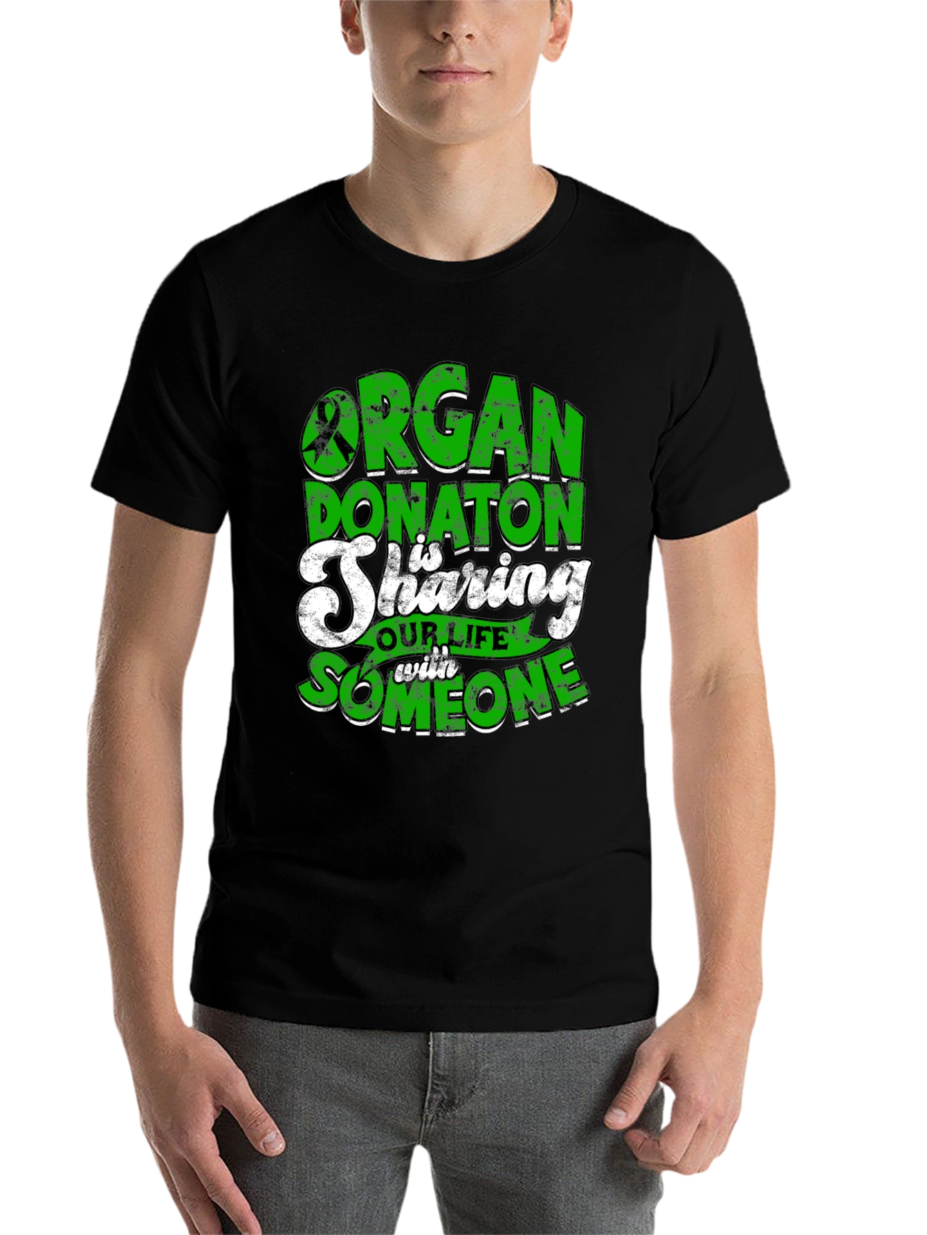 Organ Donation Awareness Graphic T-Shirt - 7
