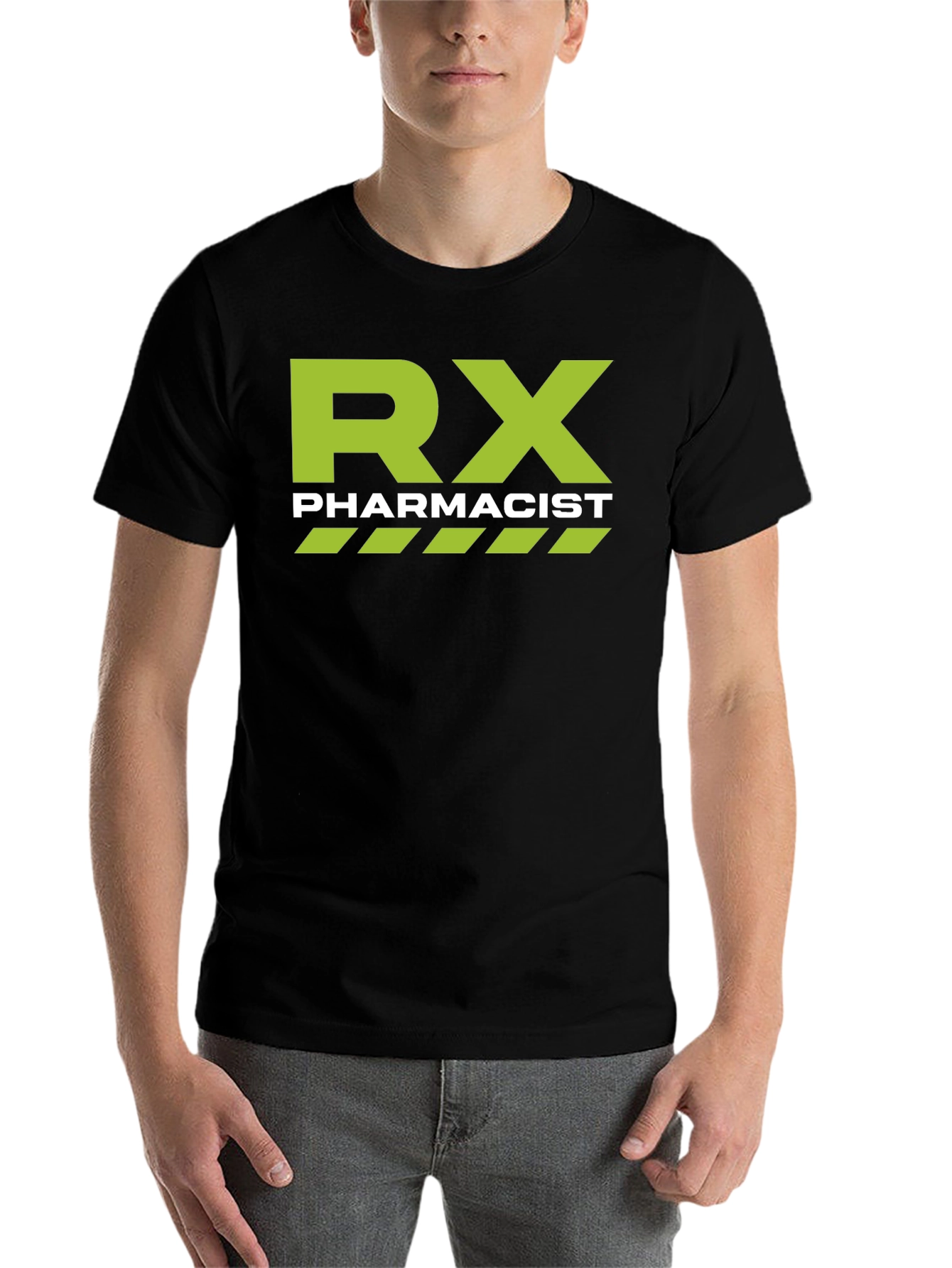 Black RX Pharmacist T-Shirt - Black view 7