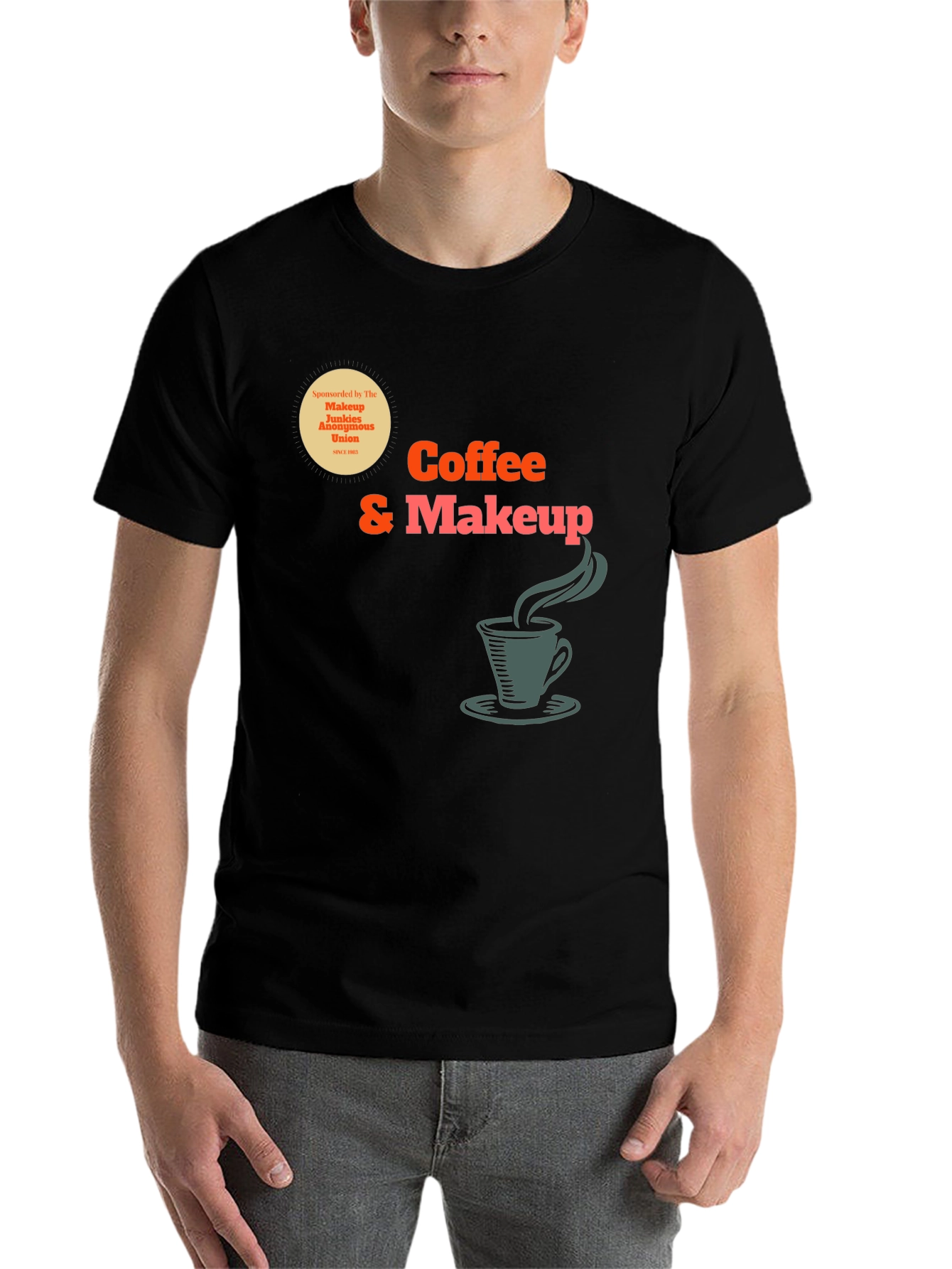 Black Coffee & Makeup T-Shirt view 7
