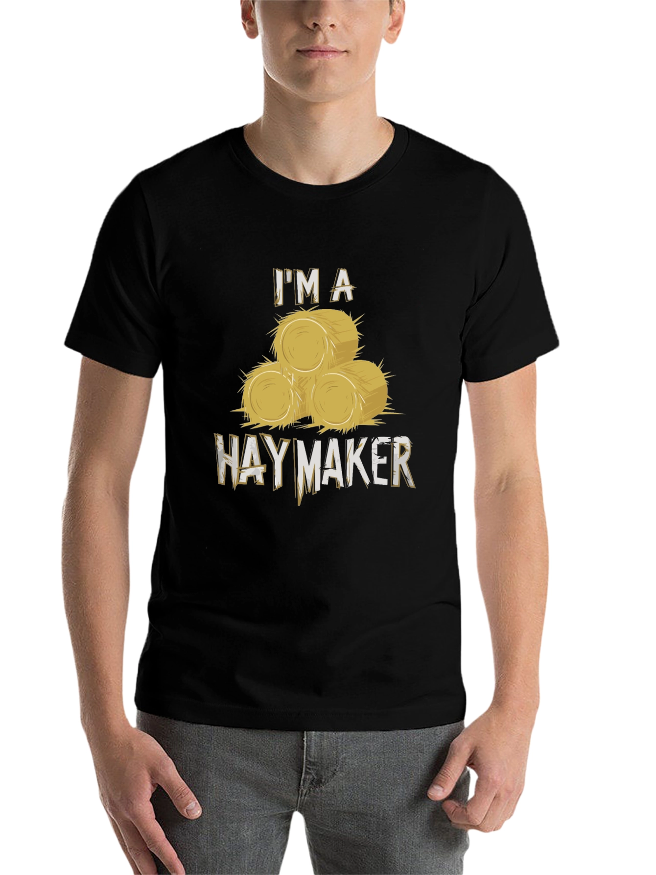 Black I'm A Hay Maker Black T-Shirt view 7