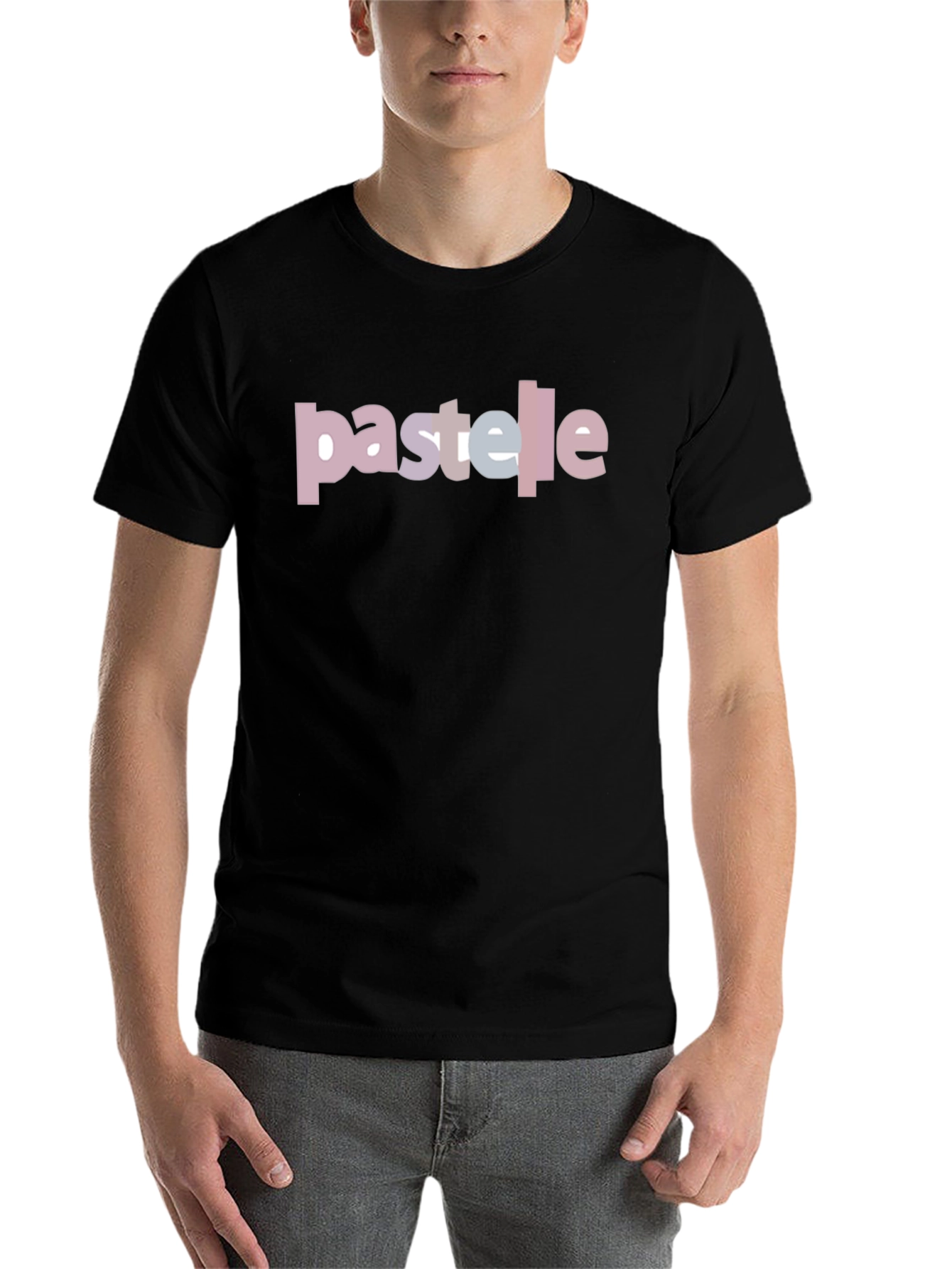Black Pastelle Graphic Tee - Stylish Casual Wear view 7