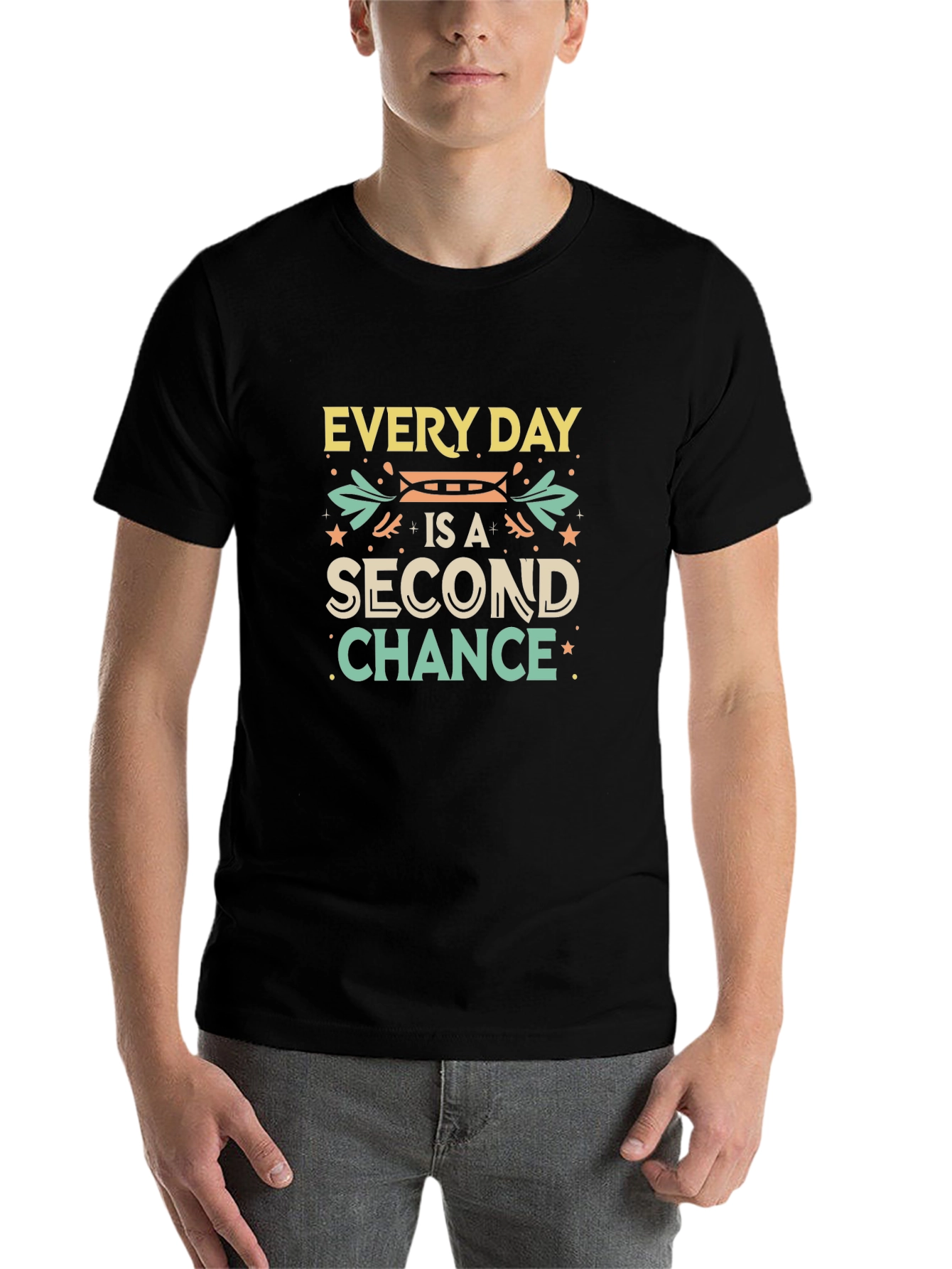 Black Every Day Second Chance Graphic T-Shirt view 7