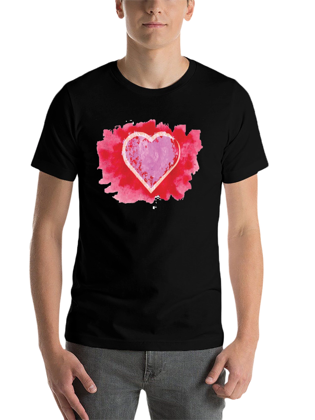 Black Heart Graphic Black Tee view 7
