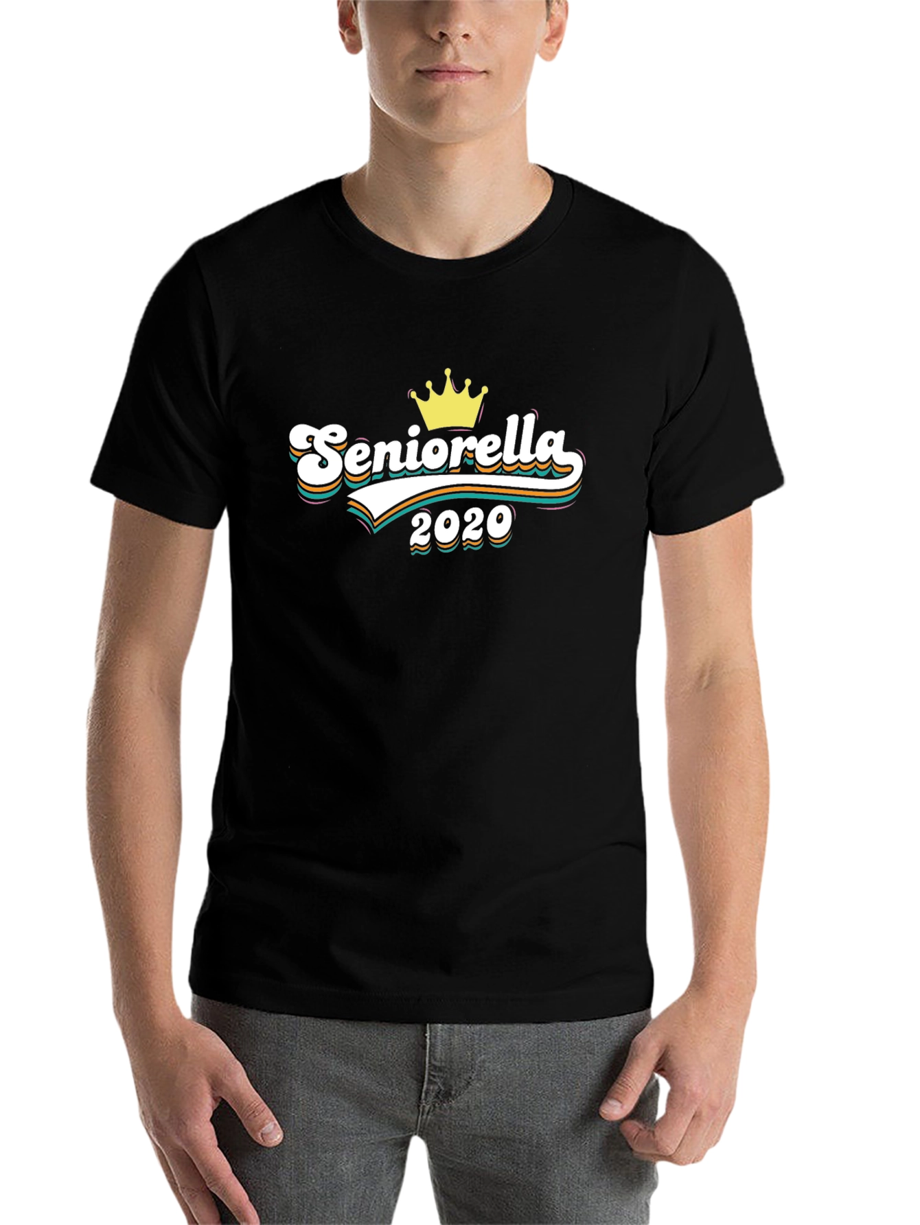 Black Seniorella 2020 Crown Graphic T-Shirt view 7