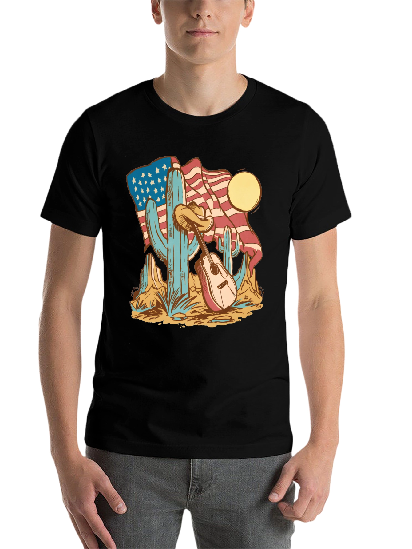 American Desert Guitar T-Shirt - 7