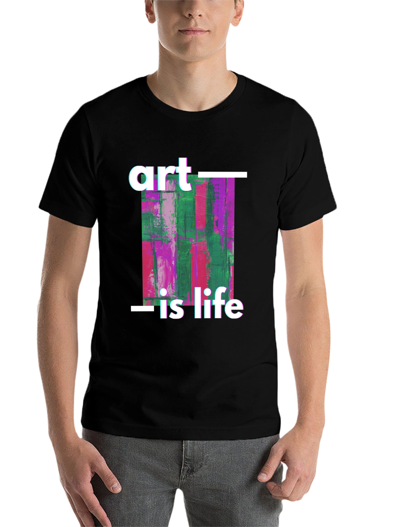 Art is Life Graphic Tee - Black Unisex T-Shirt - 7