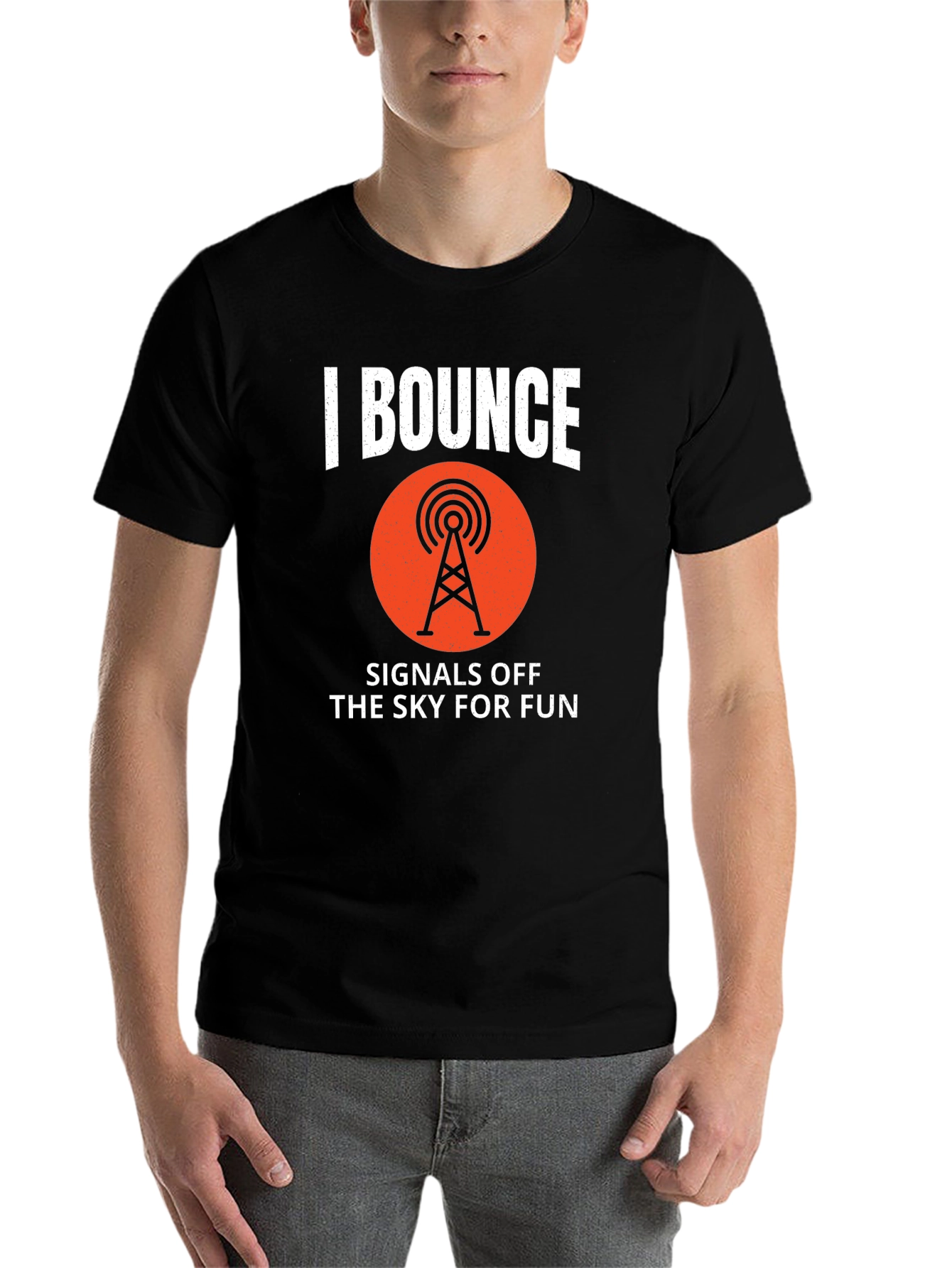 Black Bounce Signals T-Shirt - Amateur Radio Ham Operator Tee view 7