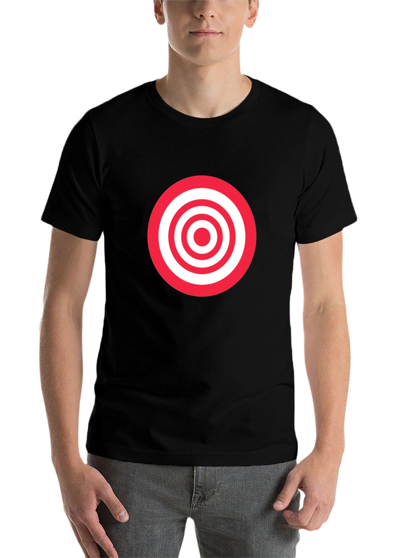 Black Target Graphic Tee - Black Cotton Comfort view 7