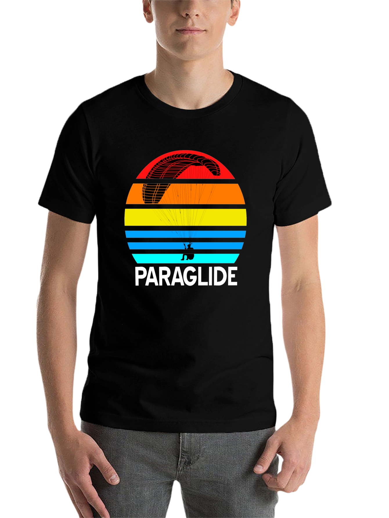 Black Paraglide Graphic Tee - Adventure Awaits! view 7