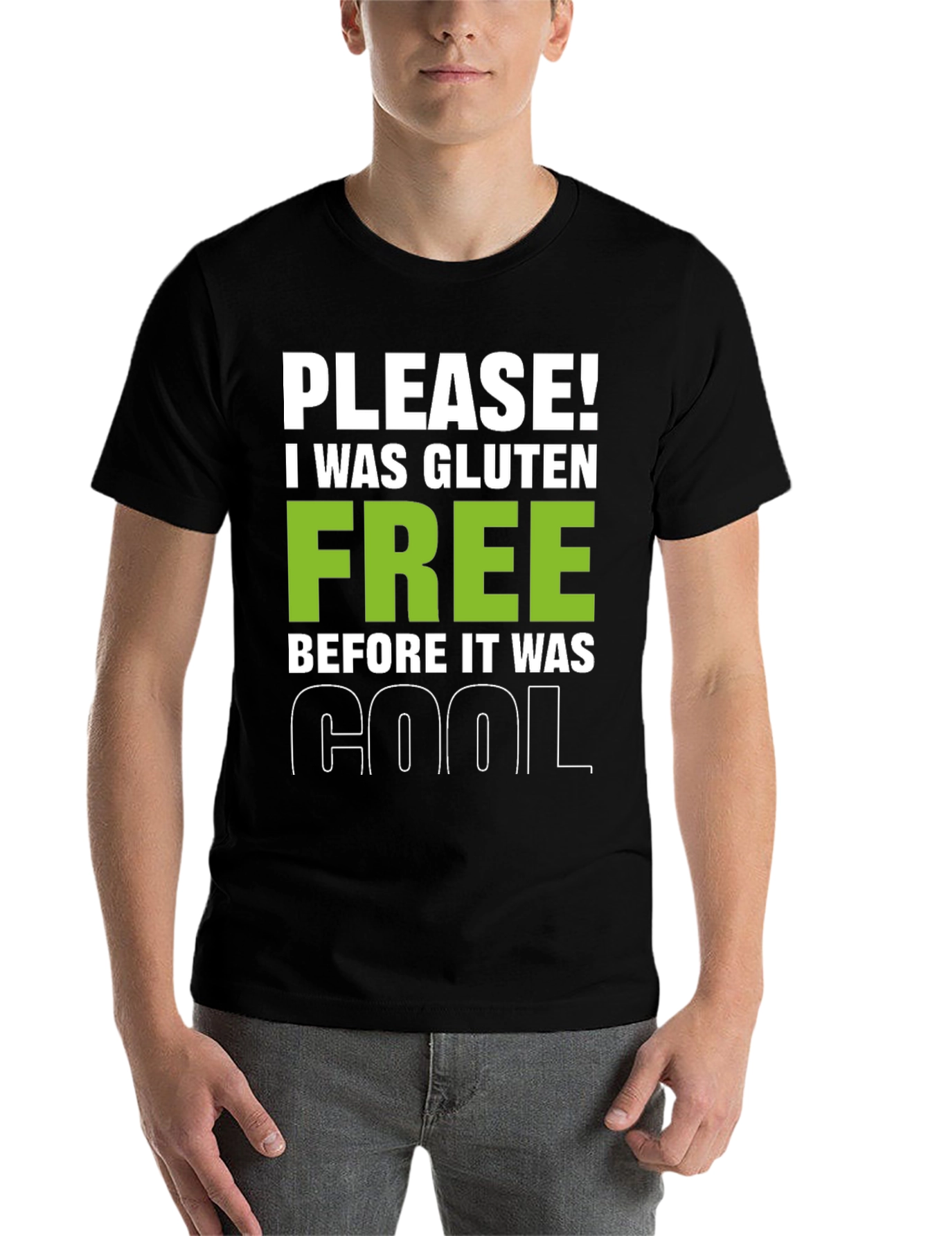 Black Gluten Free Before It Was Cool T-Shirt view 7