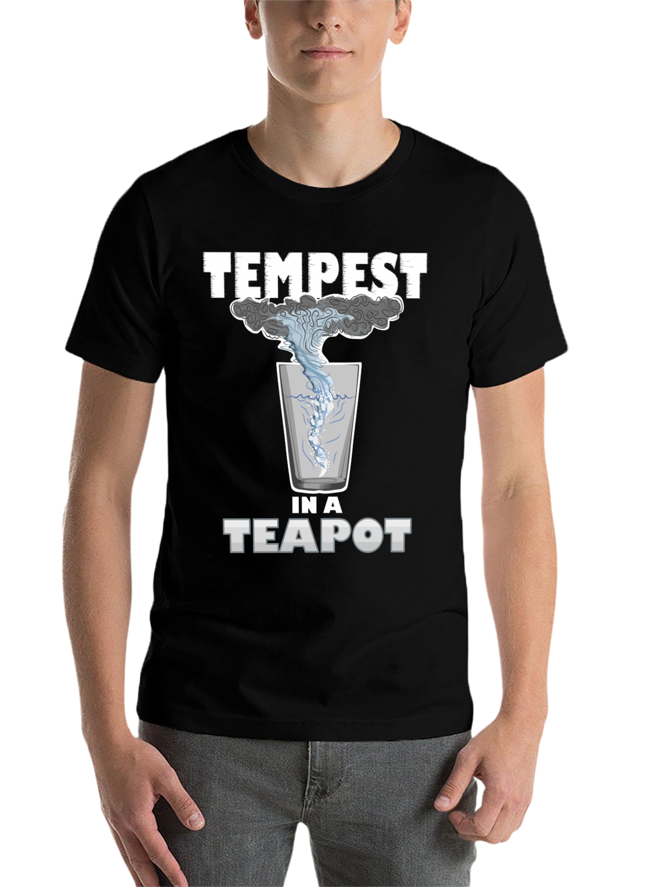 Black Tempest in a Teapot Graphic T-Shirt view 7