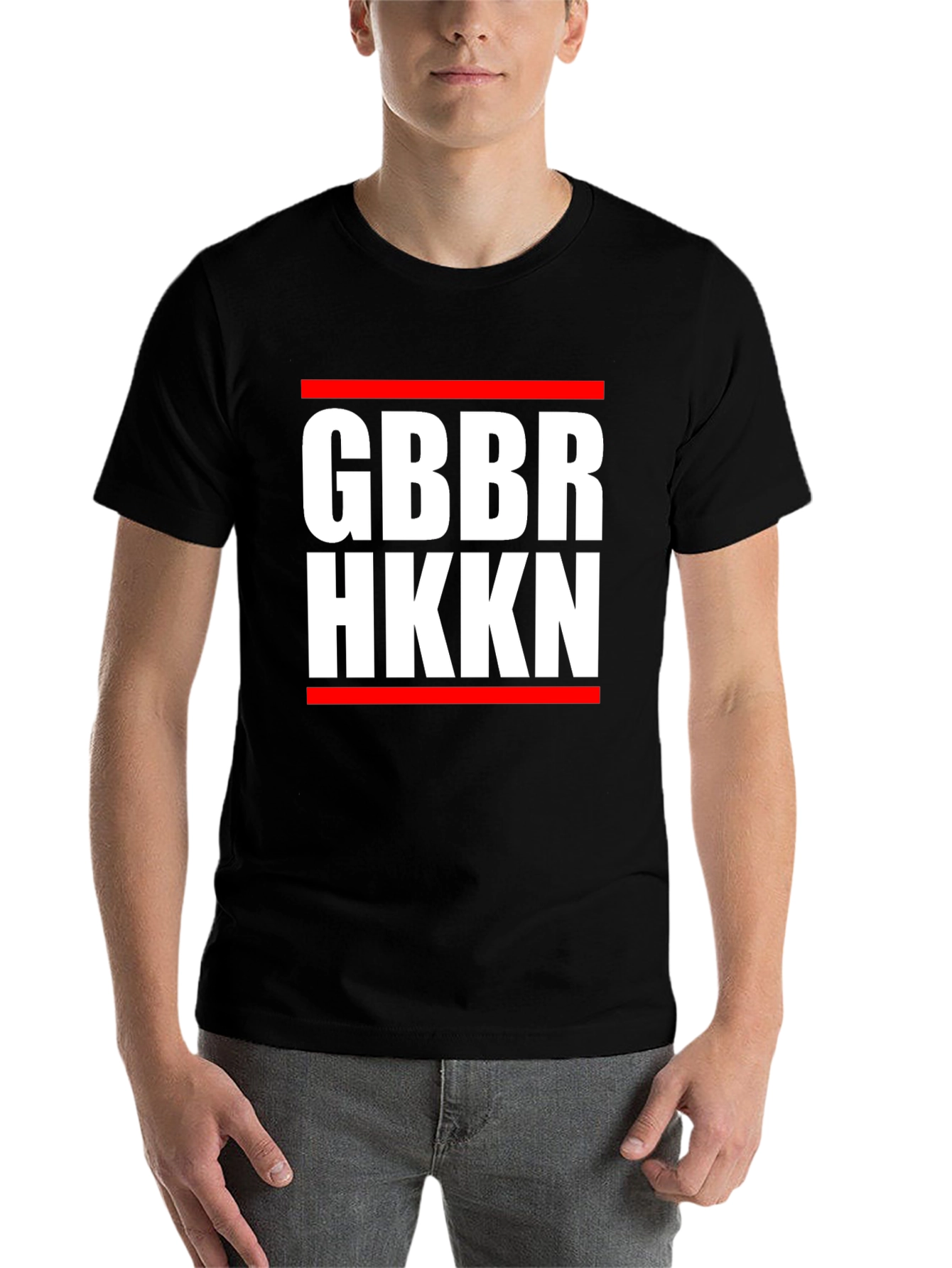 Black GBBR HKKN Graphic T-Shirt - Black view 7