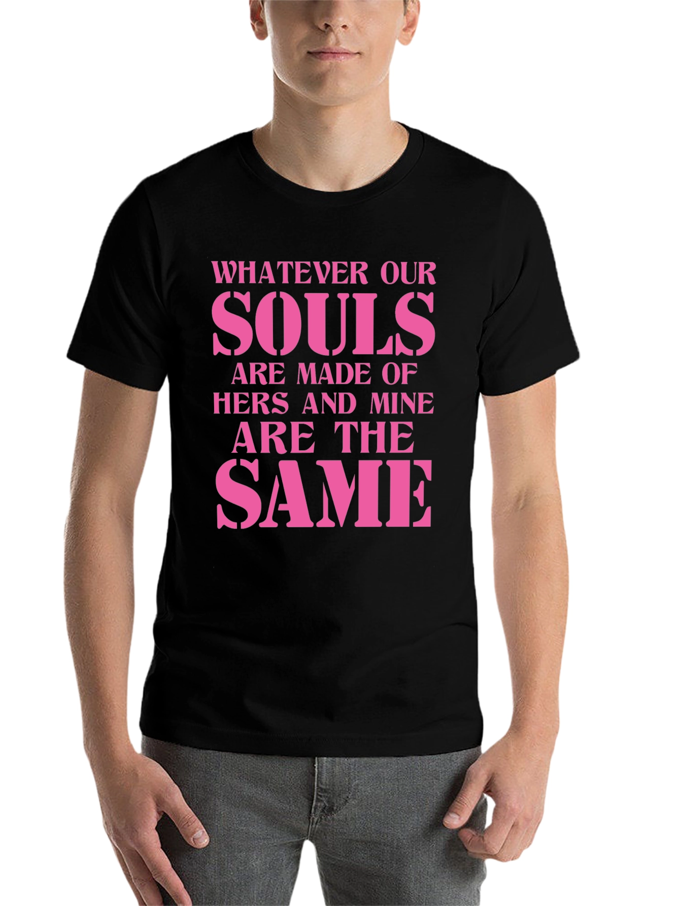 Black Souls Made of Hers and Mine T-Shirt view 7