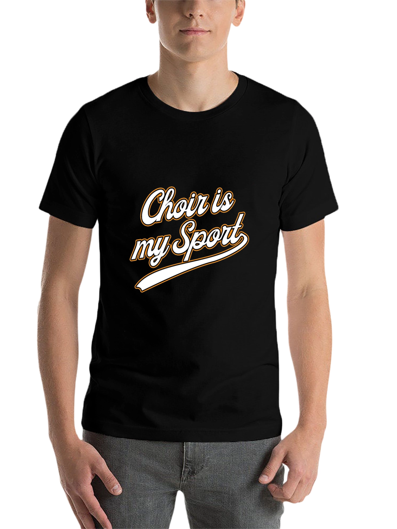Black Choir is My Sport Graphic Tee - Black view 7