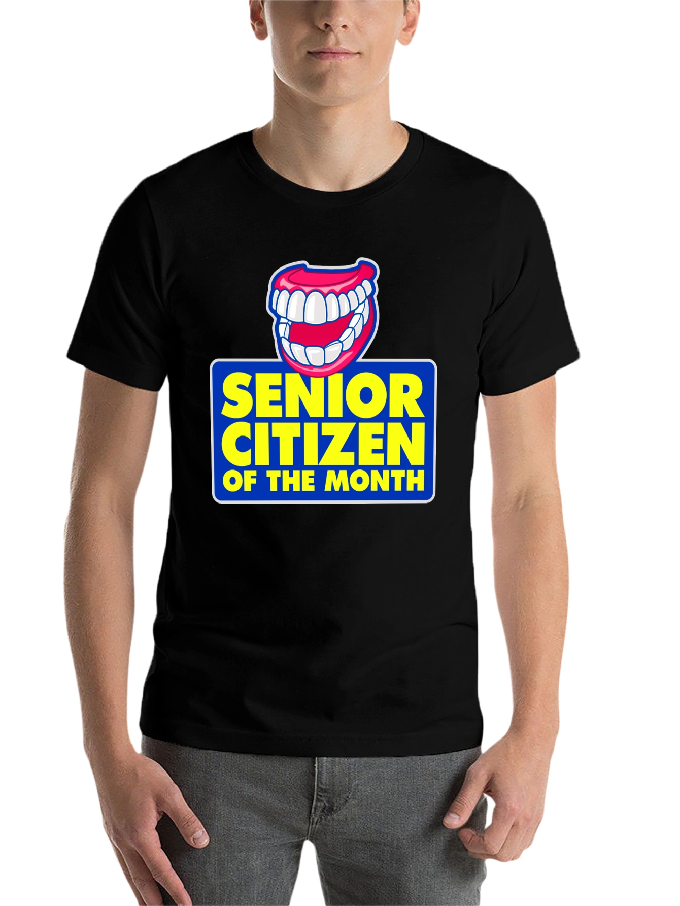 Black Senior Citizen of the Month Novelty Graphic T-Shirt view 7
