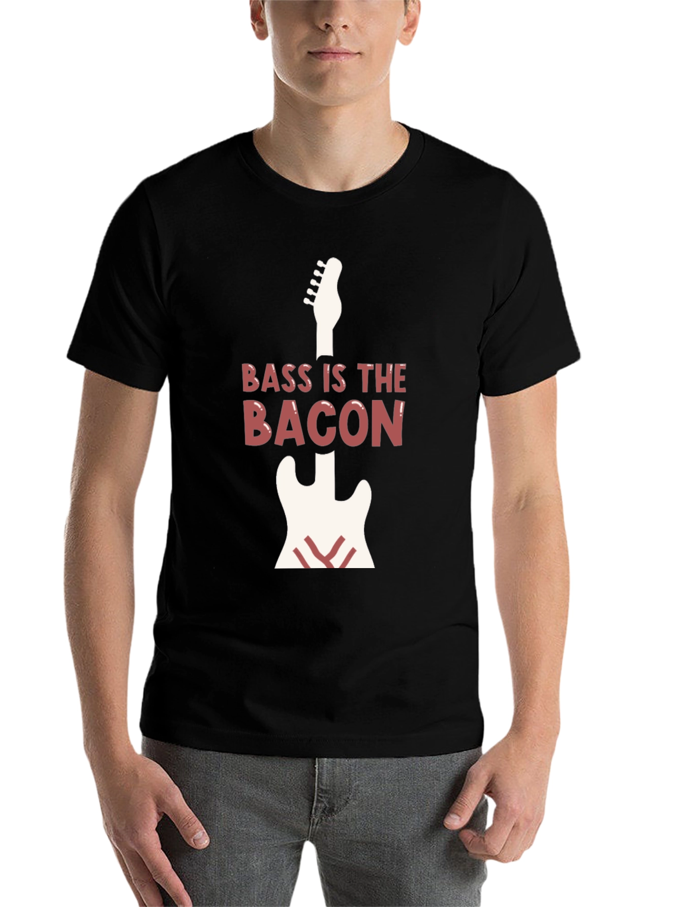 Black Bass is the Bacon T-Shirt view 7