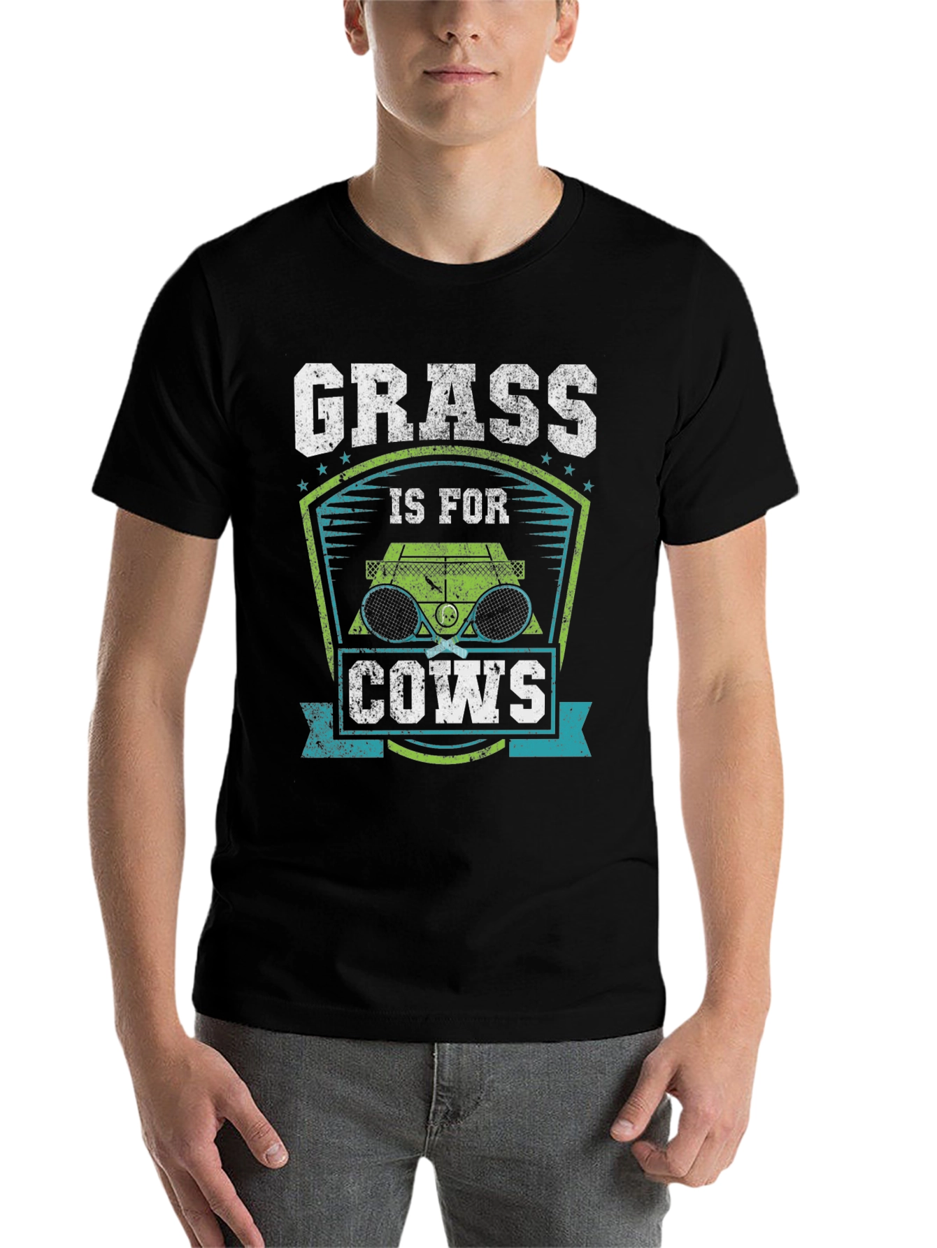 Black Grass Is For Cows Graphic Tee view 7