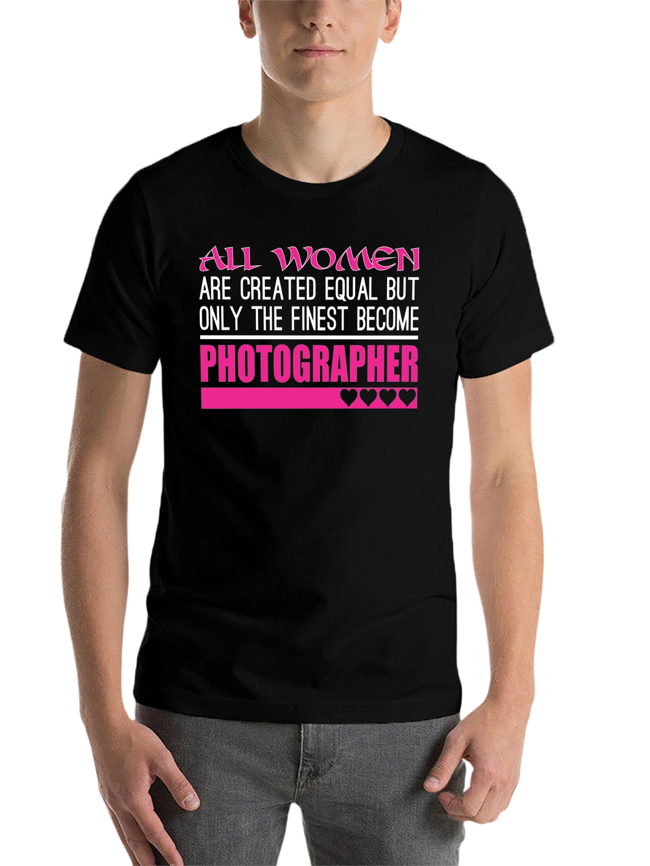 Black Photographer T-Shirt: All Women Are Created Equal view 7
