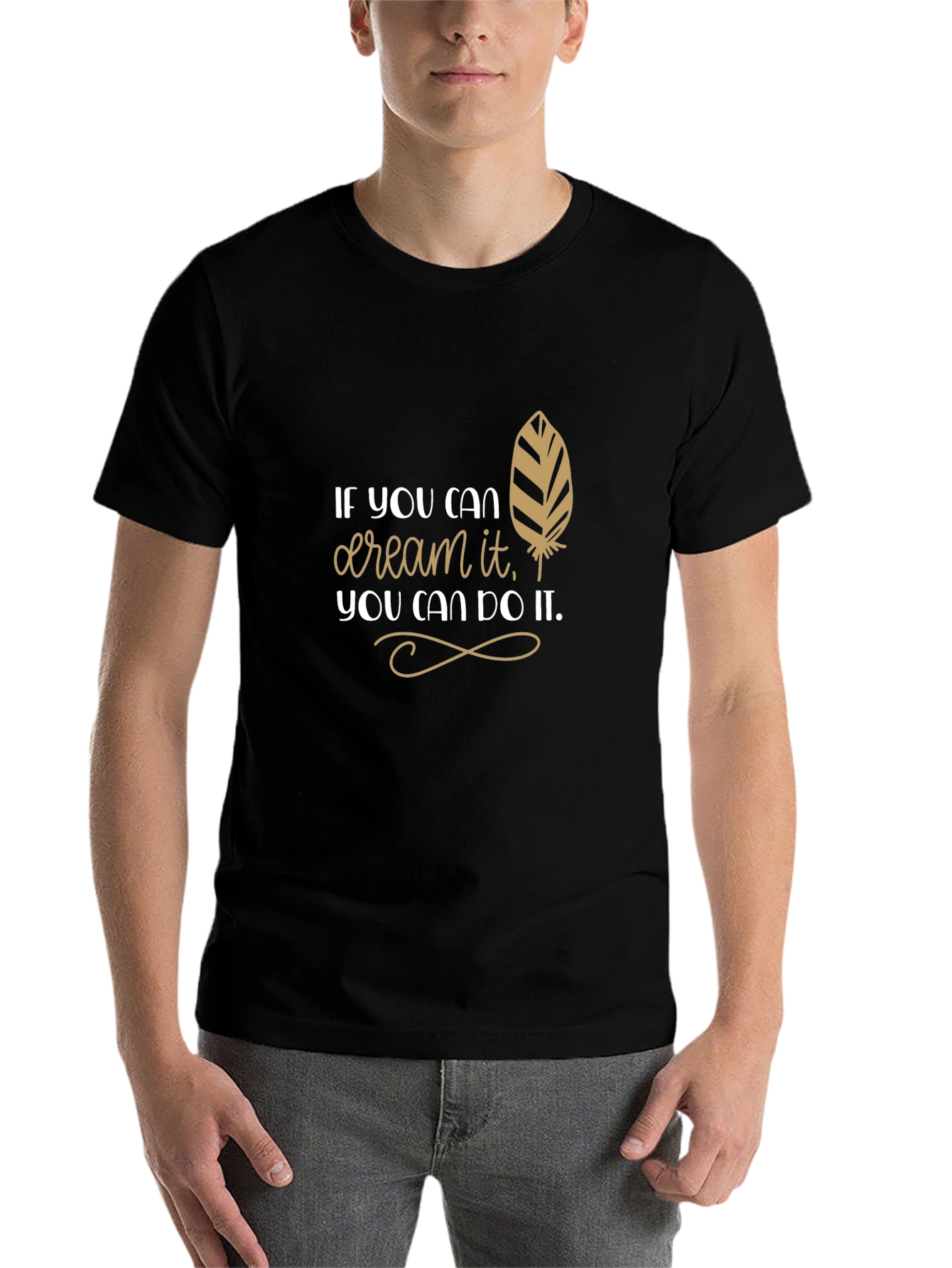 Black Dream It, Do It - Motivational T-Shirt view 7