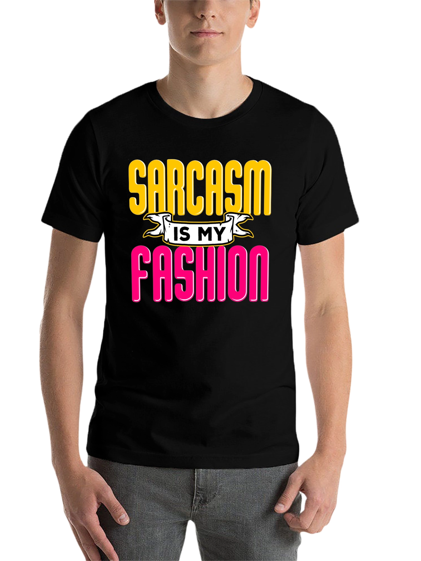 Black Sarcasm is My Fashion Graphic Tee view 7
