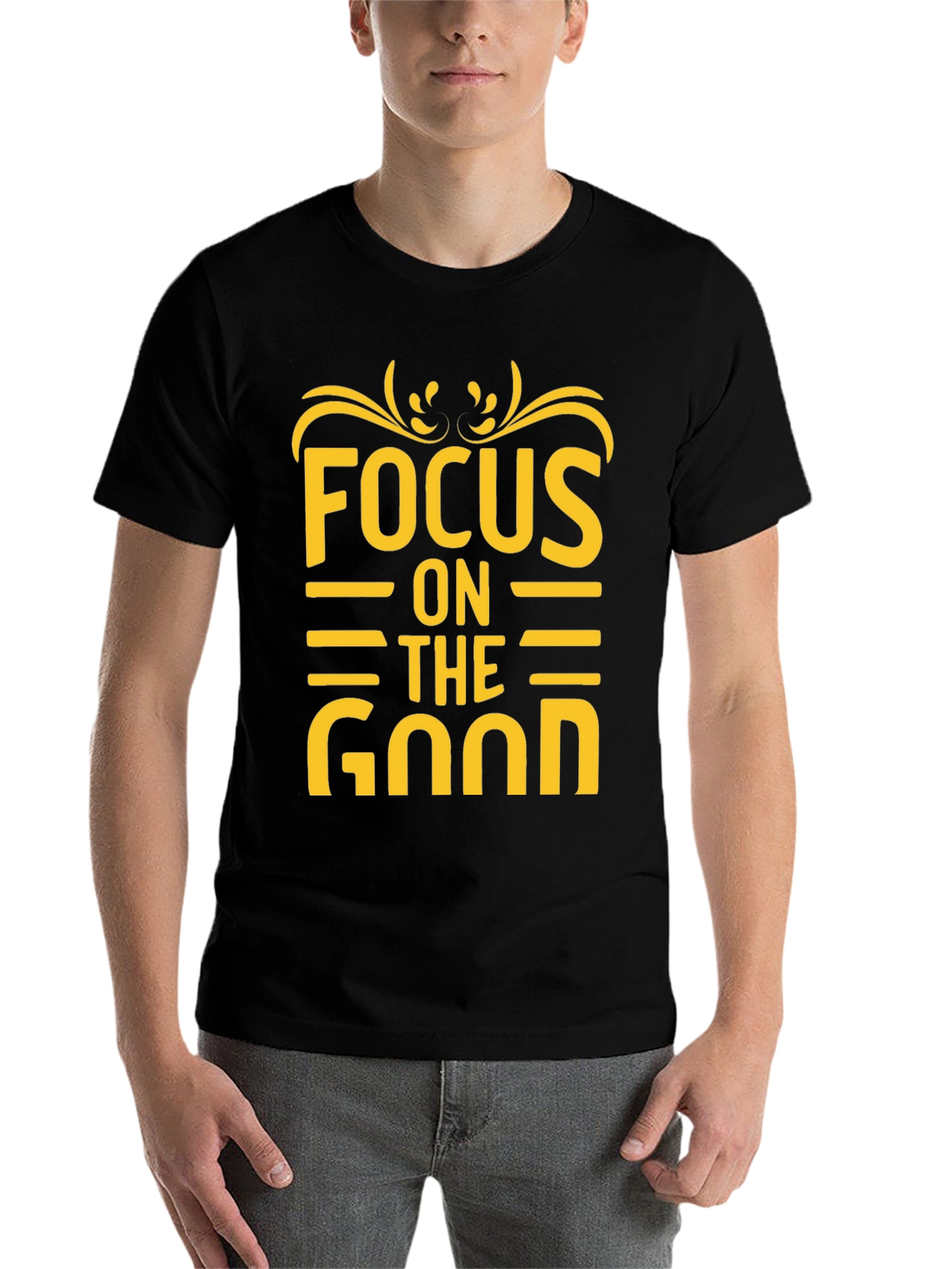 Black Focus on the Good Graphic Tee - Black view 7