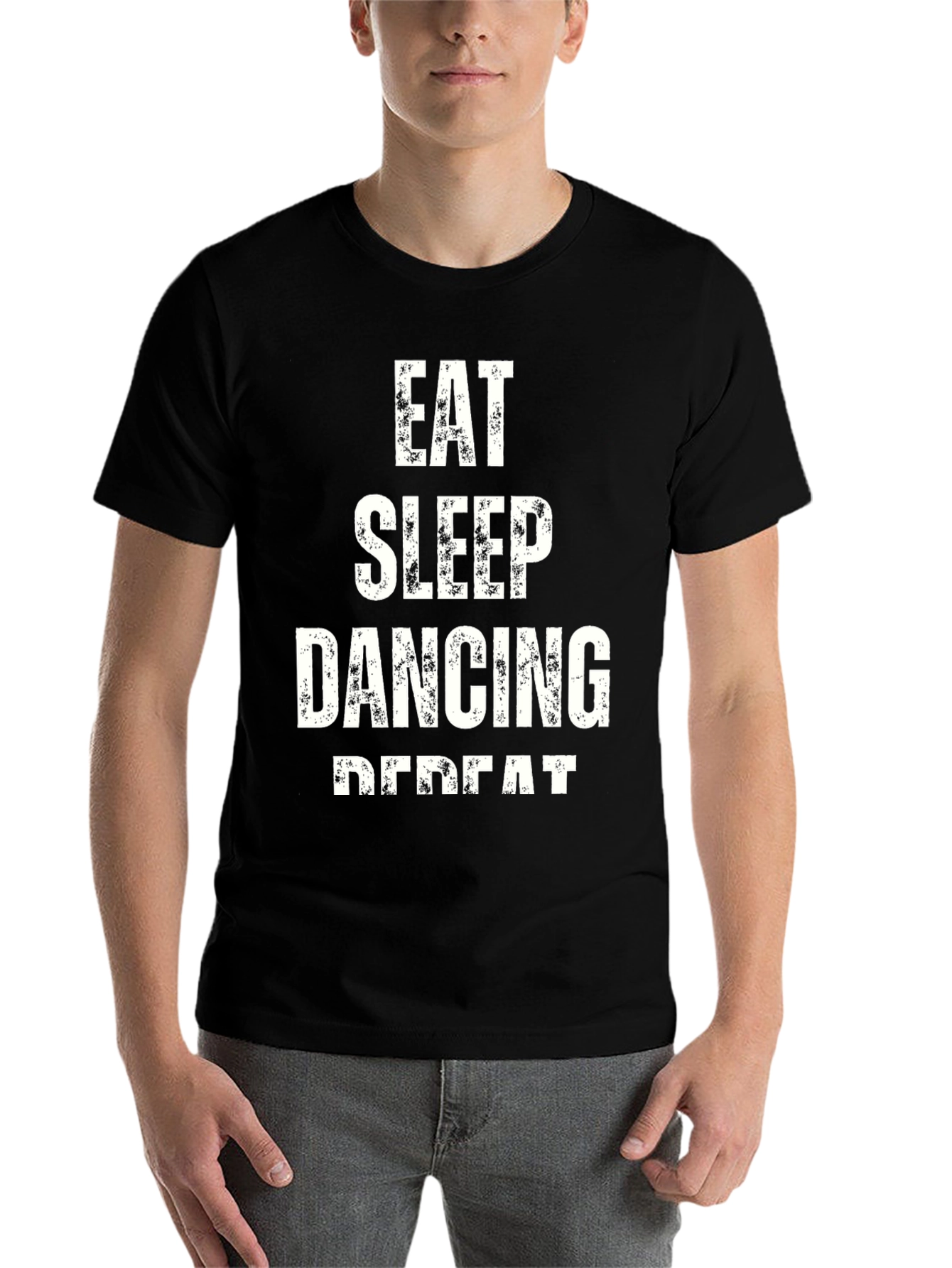 Black Eat Sleep Dancing Repeat Black T-Shirt view 7
