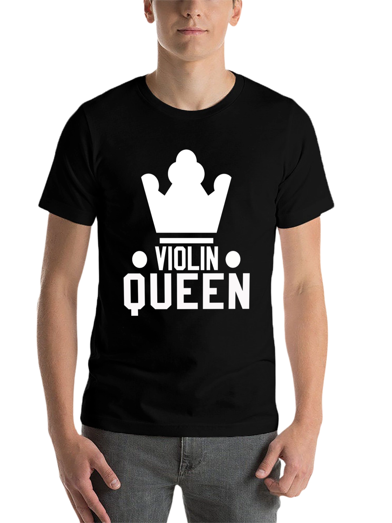 Black Violin Queen Graphic Tee - Music Lover T-Shirt view 7