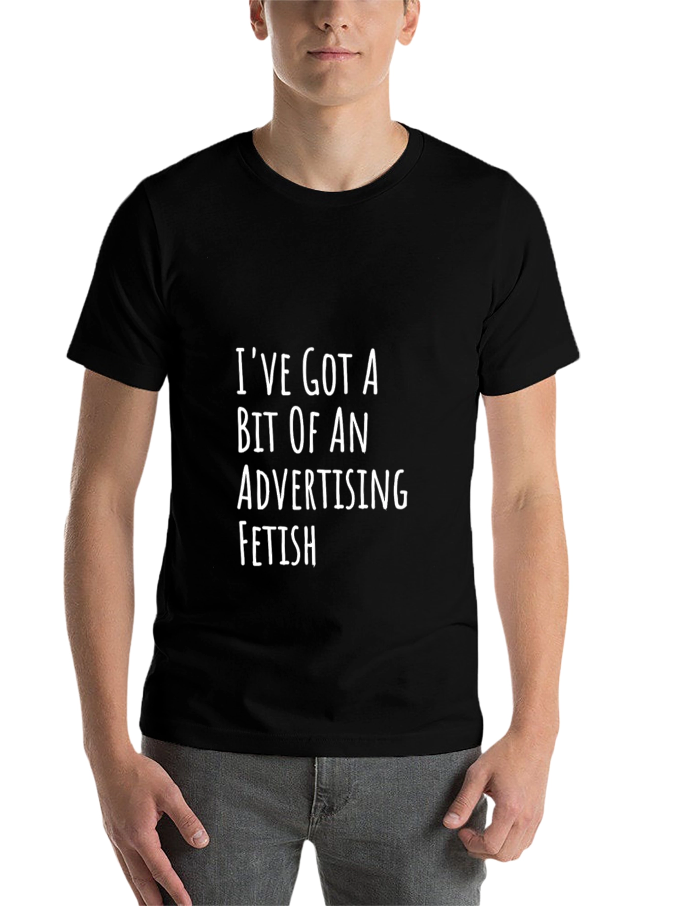 Black Advertising Fetish Funny T-Shirt view 7