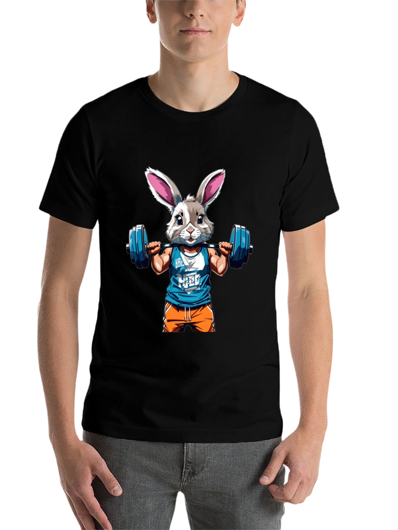 Black Bunny Gym Rat T-Shirt view 7
