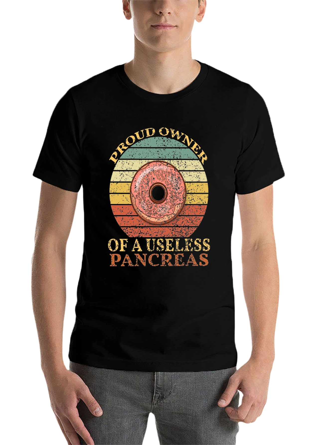 Black Proud Owner Donut T-Shirt view 7