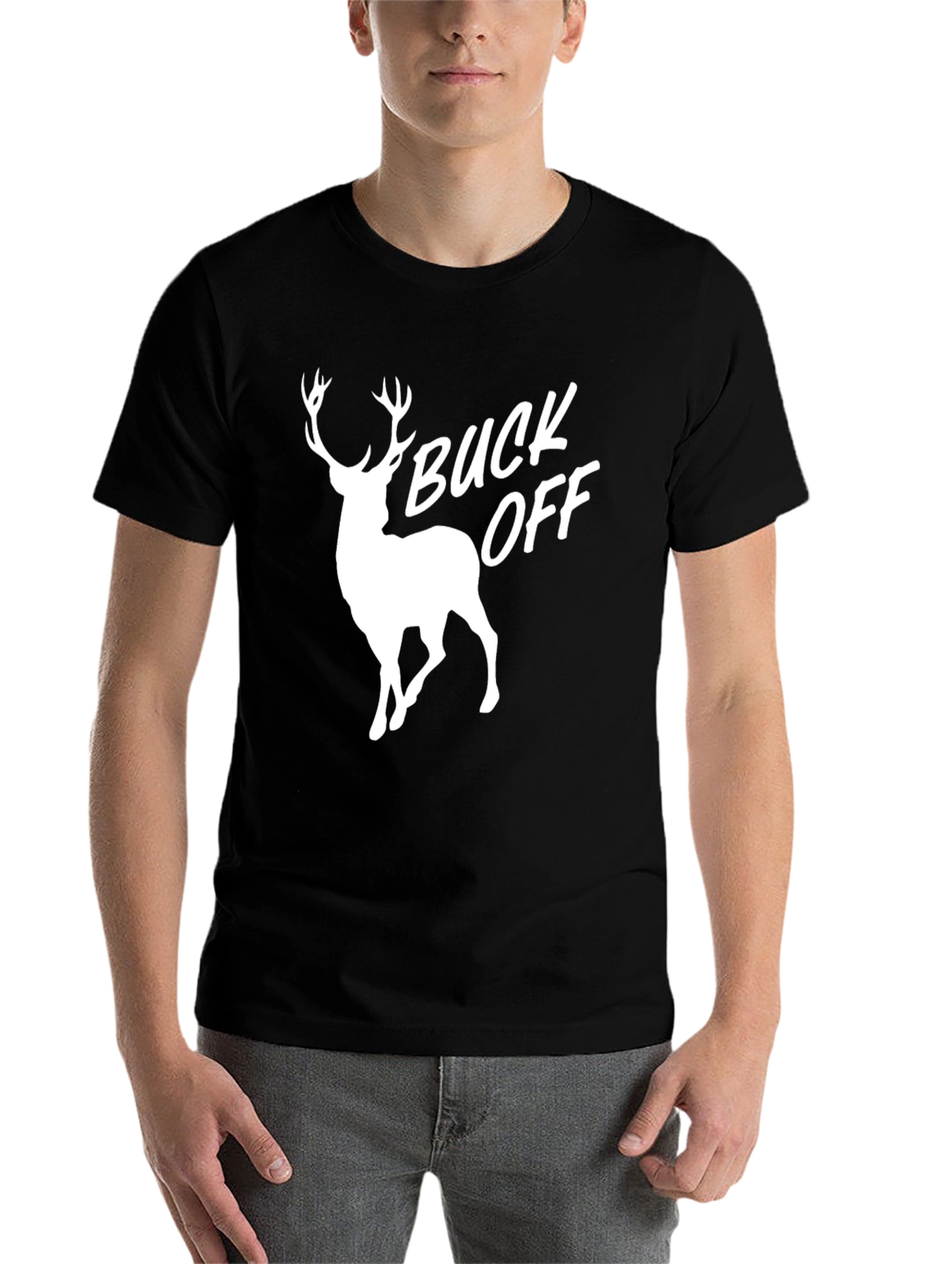Black Buck Off Deer Graphic Tee view 7