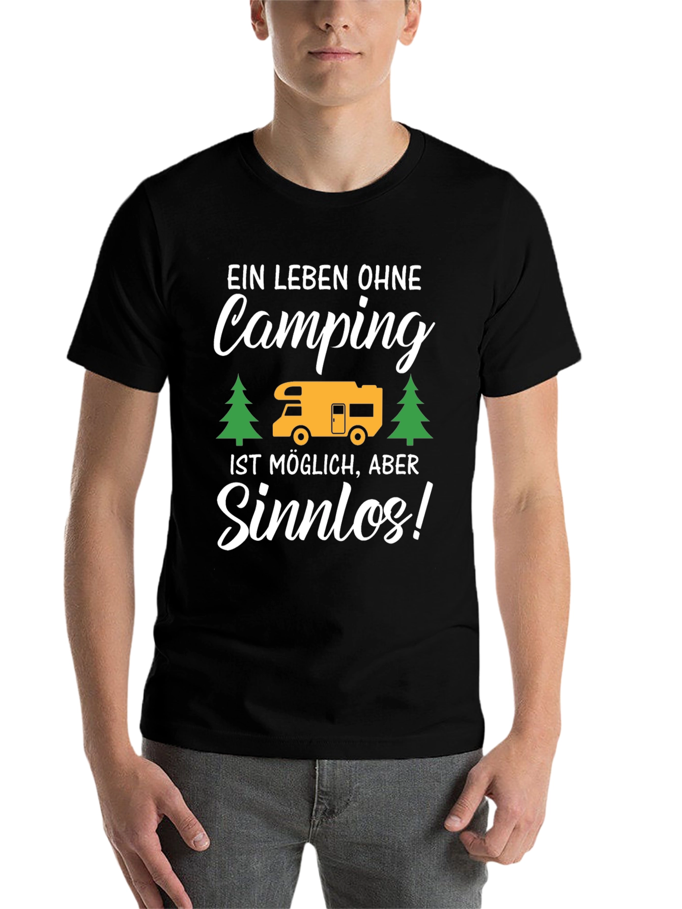 Black Camping is Life T-Shirt view 7