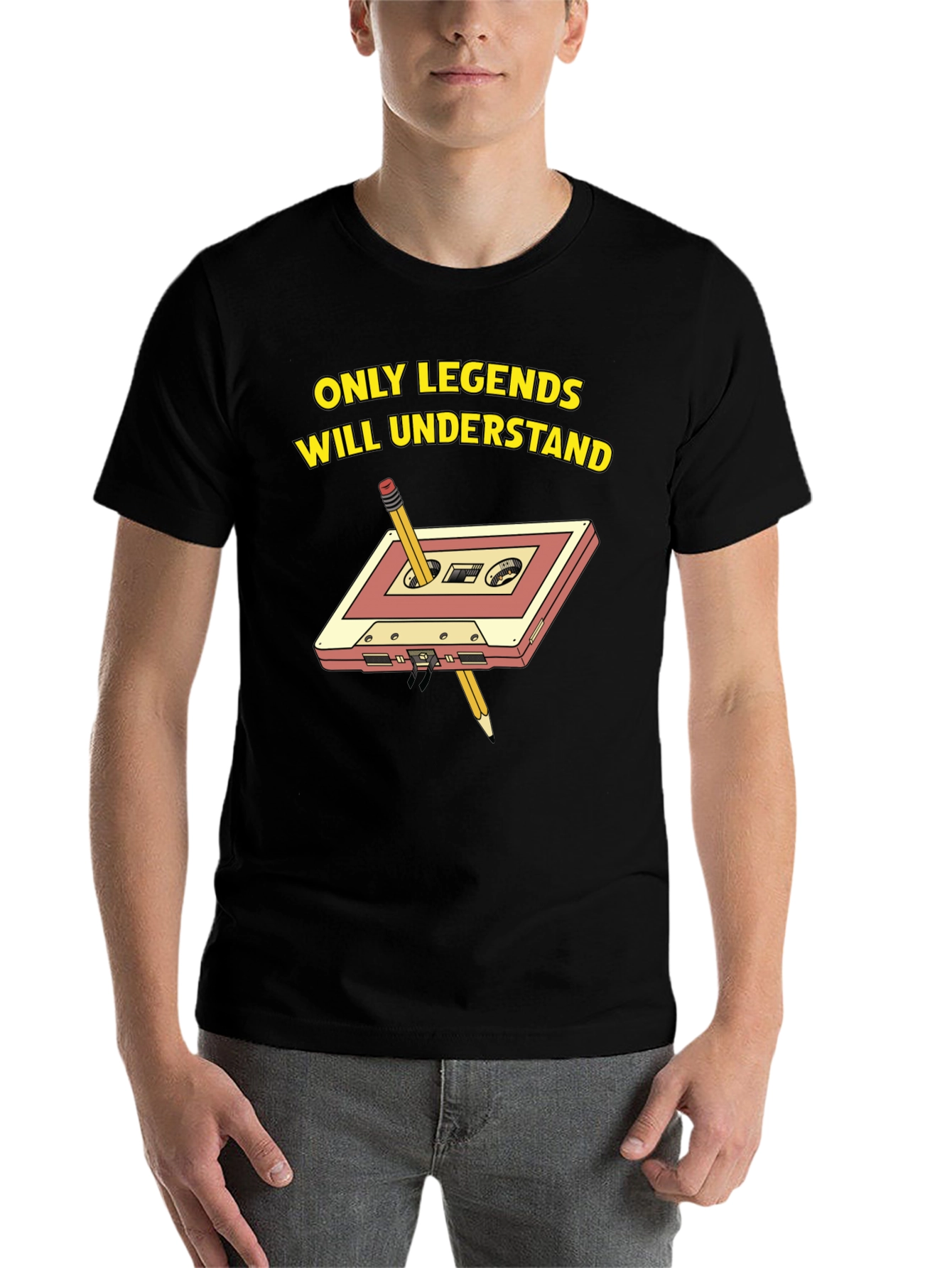 Black Legends Only Cassette Tape T-Shirt view 7