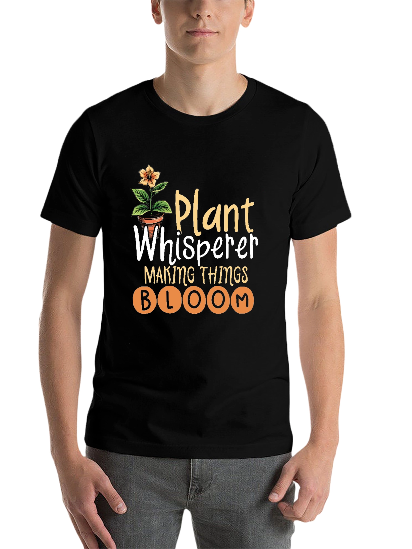 Black Plant Whisperer Graphic Tee view 7