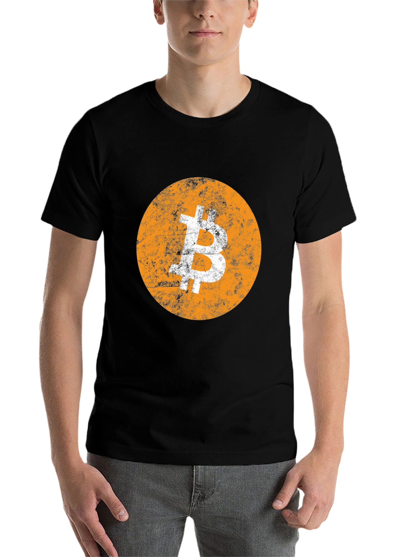 Black Bitcoin Graphic T-Shirt - Crypto Fan Apparel view 7