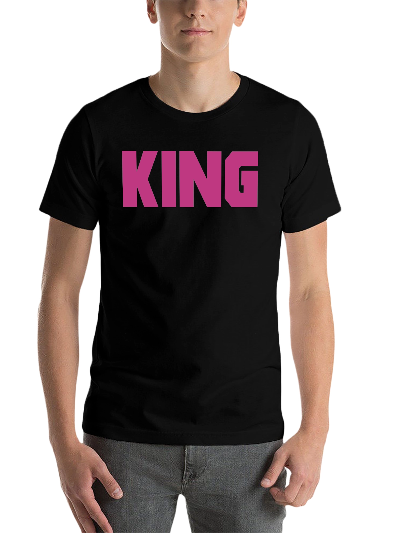 Black King Graphic Tee - Bold Statement T-Shirt view 7