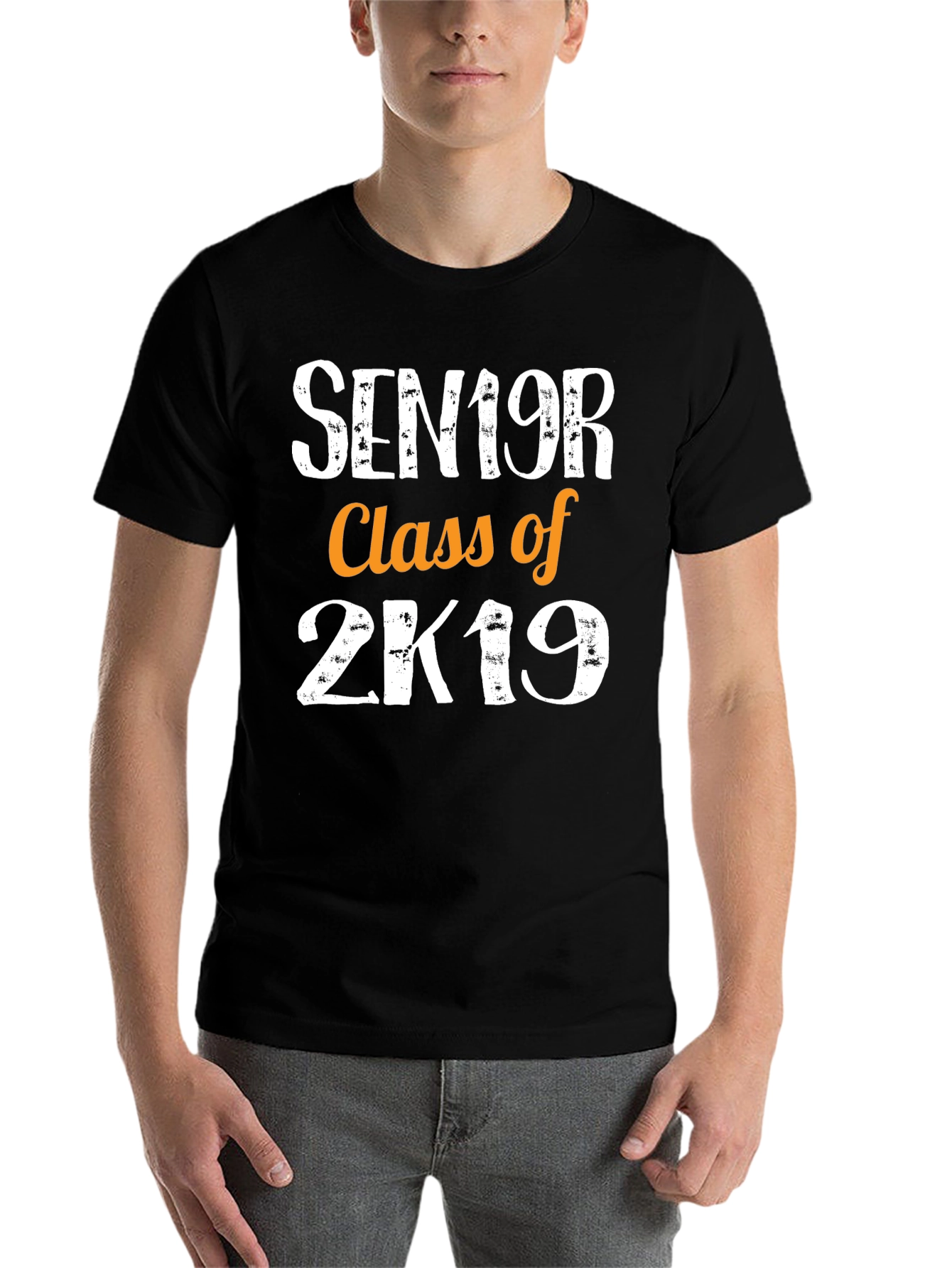 Black Senior Class of 2K19 T-Shirt view 7