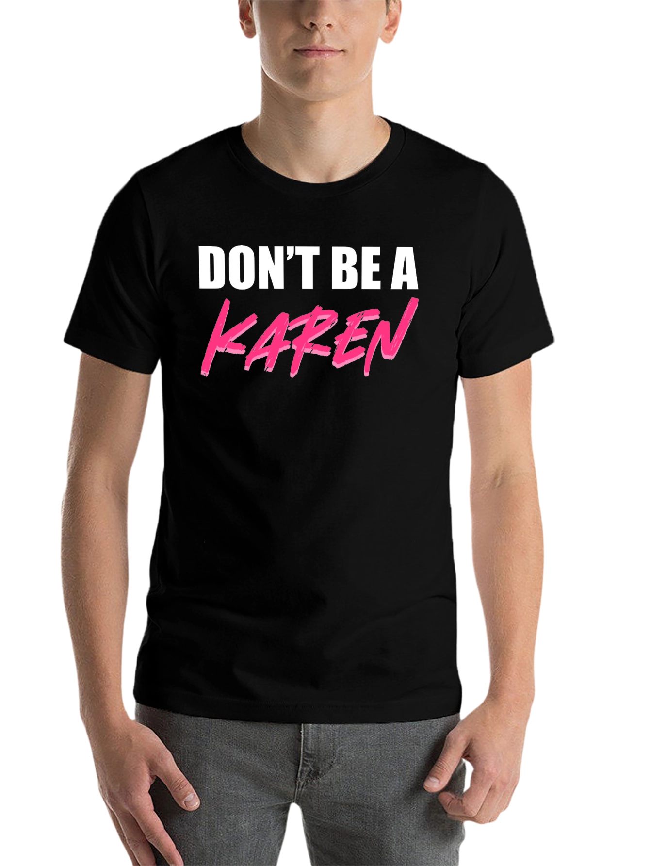 Black Don't Be A Karen Graphic Tee - Black view 7