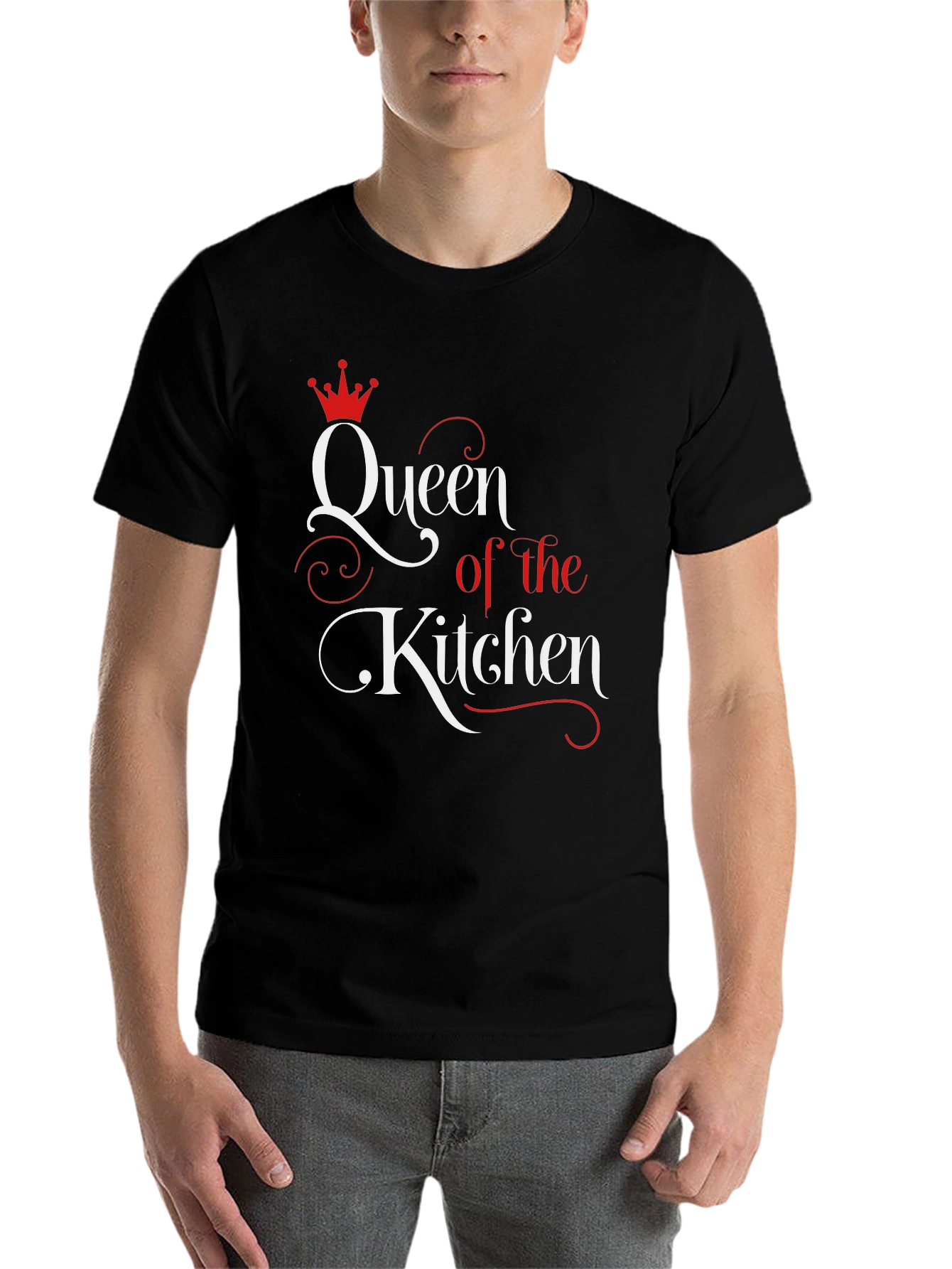 Black Queen of the Kitchen Graphic T-Shirt view 7