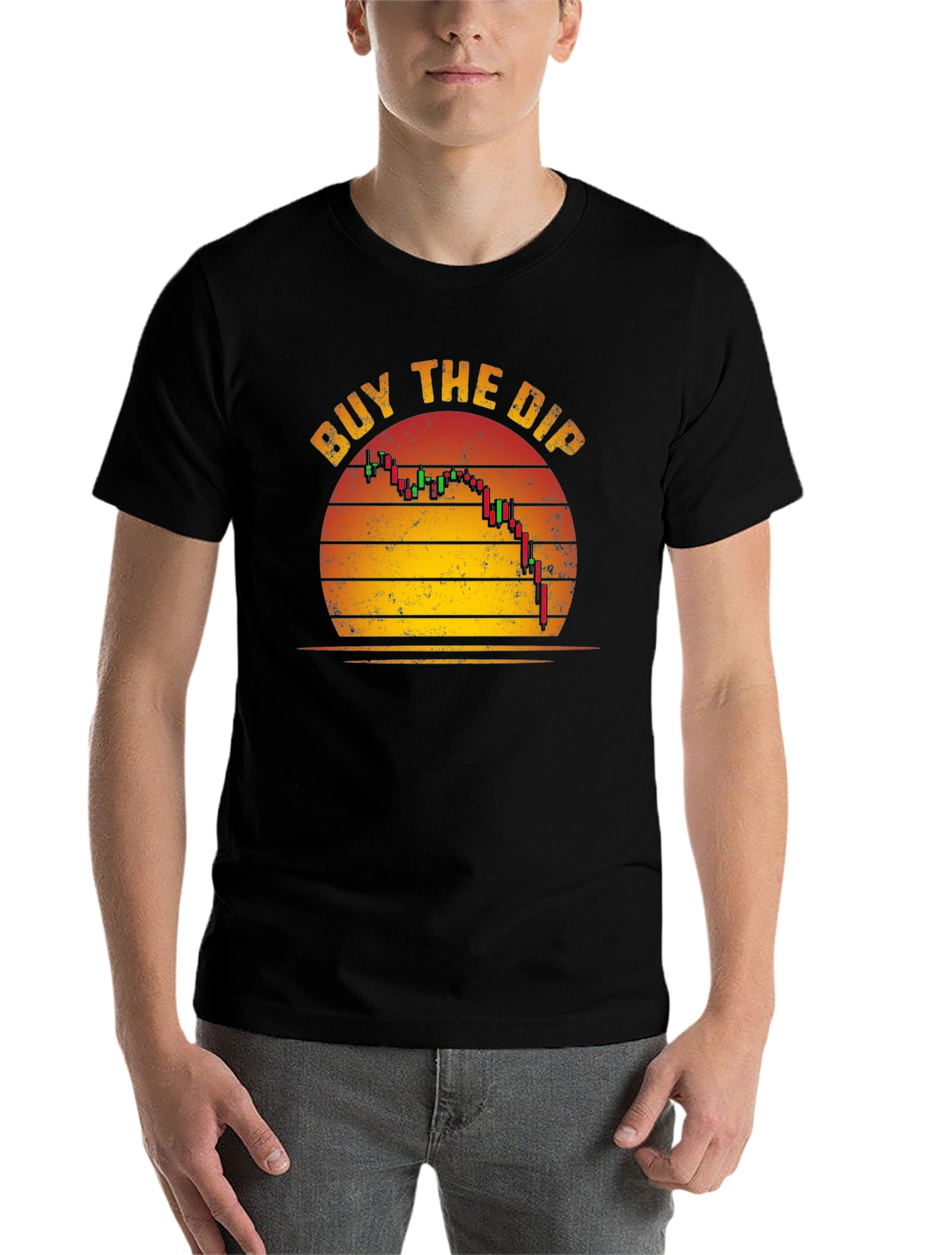 Black Buy the Dip Crypto T-Shirt view 7