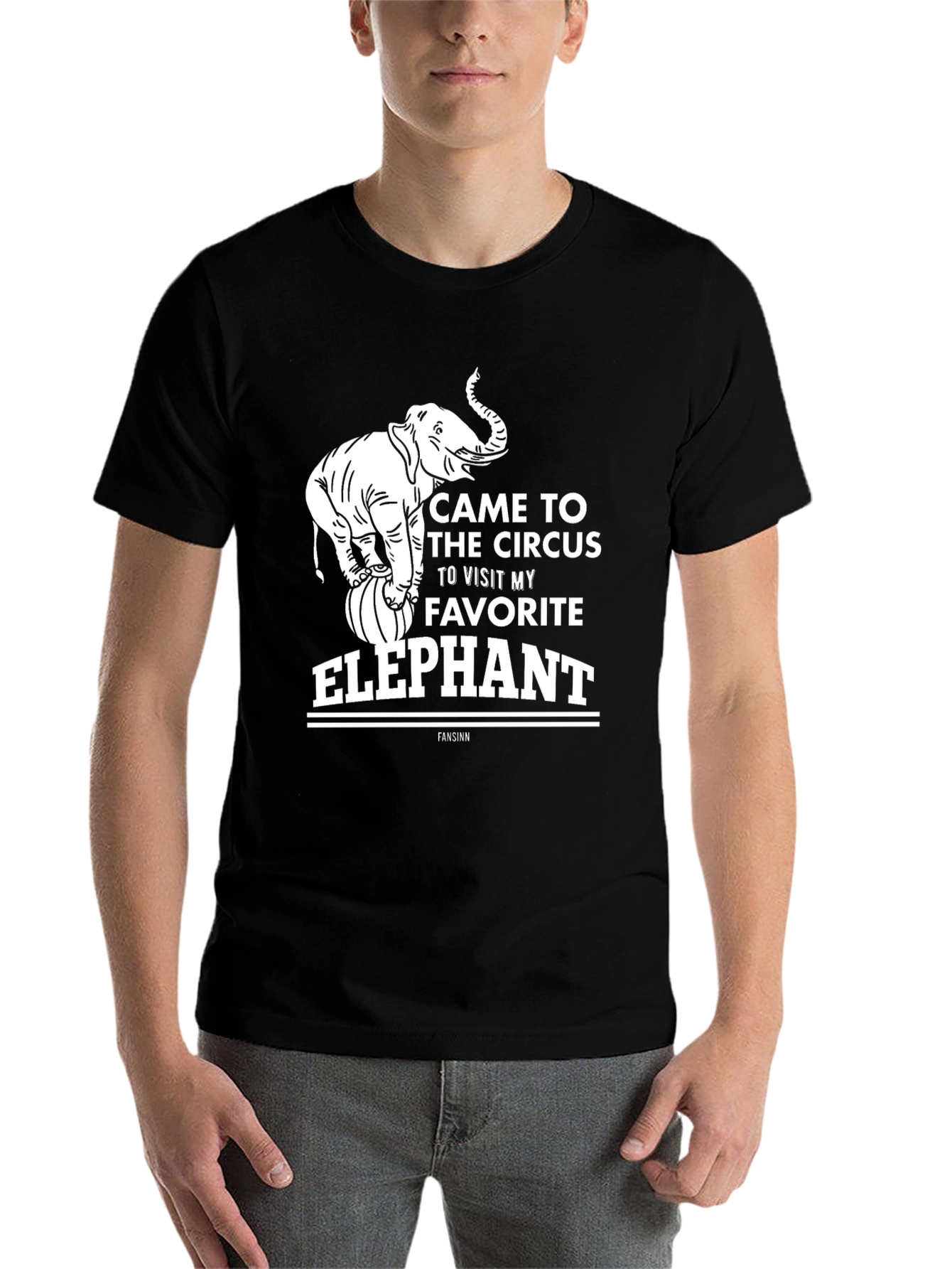 Black Circus Elephant T-Shirt view 7