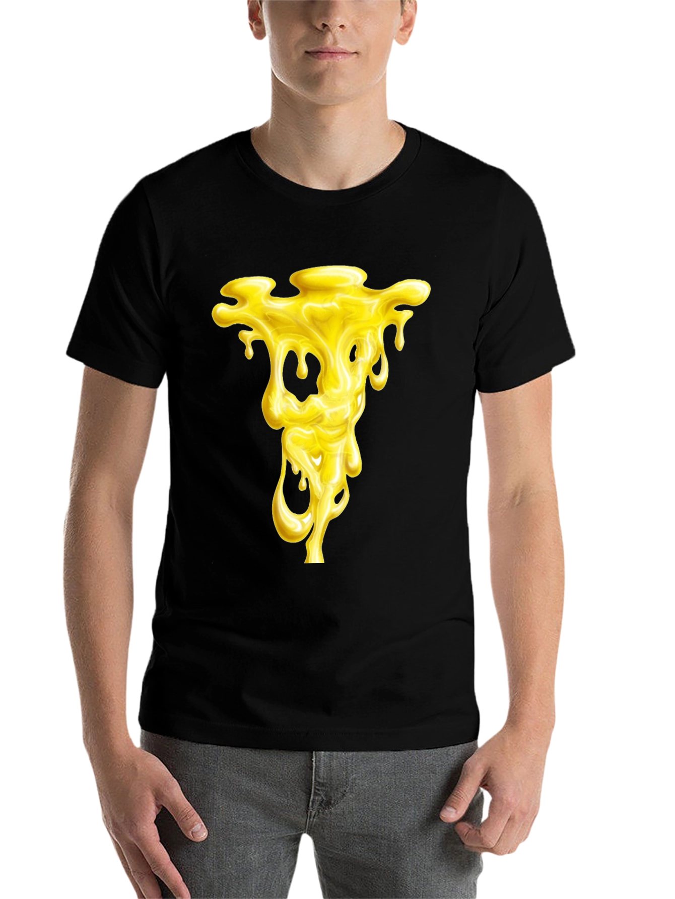 Black Dripping Honey Graphic Tee - Black view 7