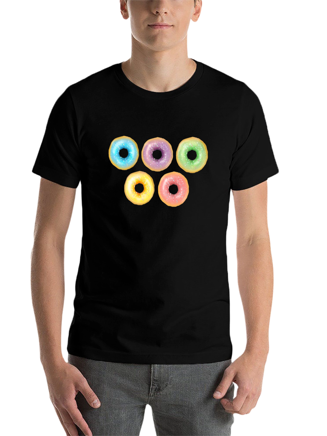 Black Doughnut T-Shirt - Sweet Treat Style view 7