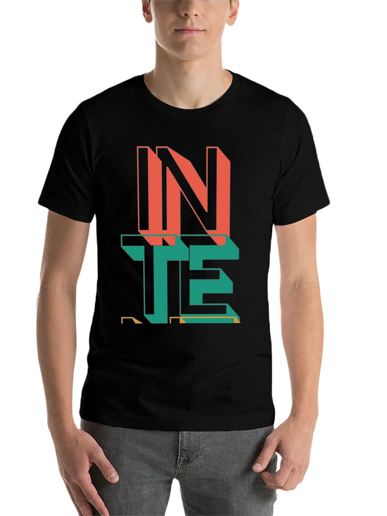 Black Retro IN TEE Graphic Tee view 7