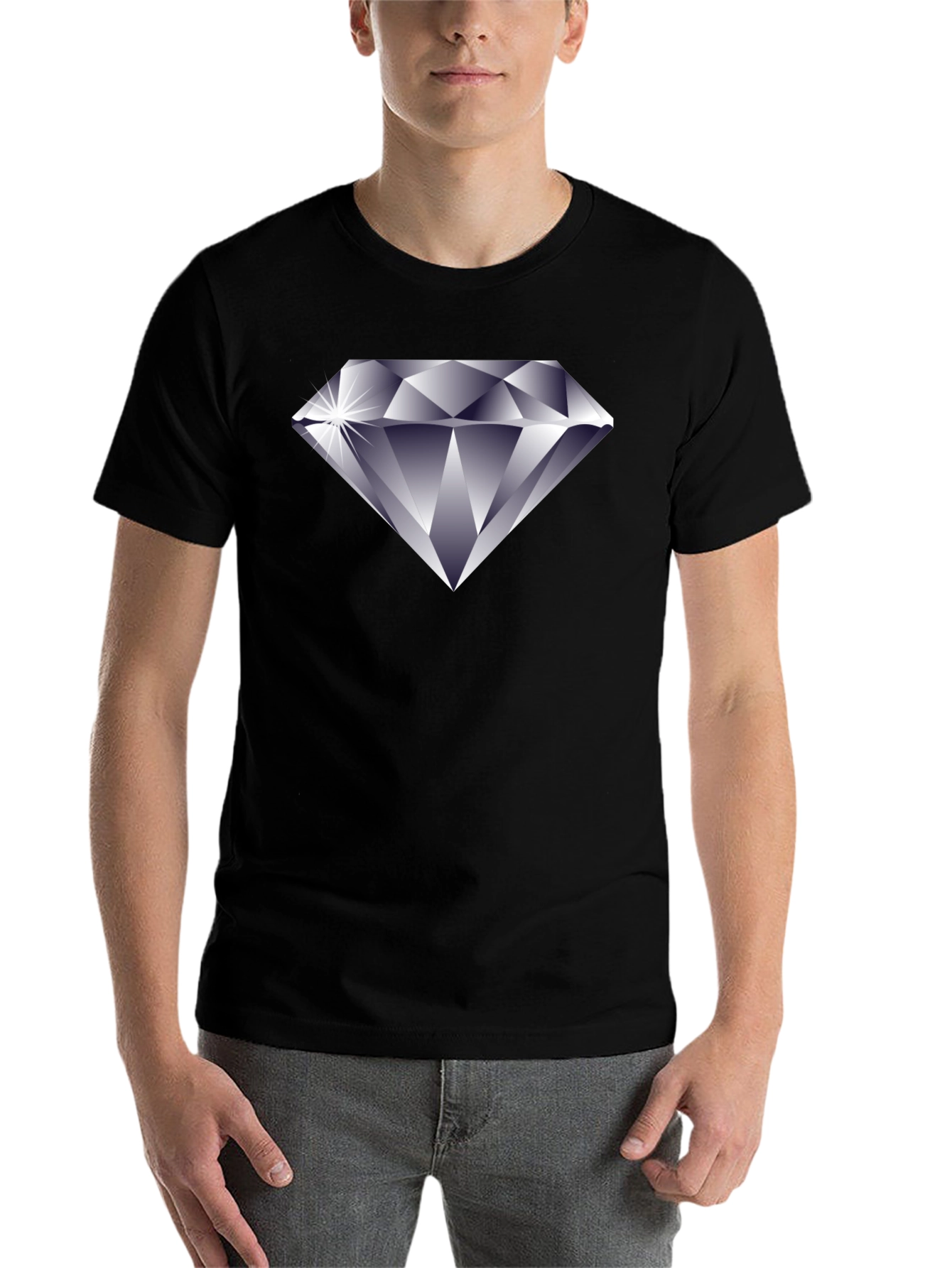 Black Diamond Graphic Black T-Shirt view 7
